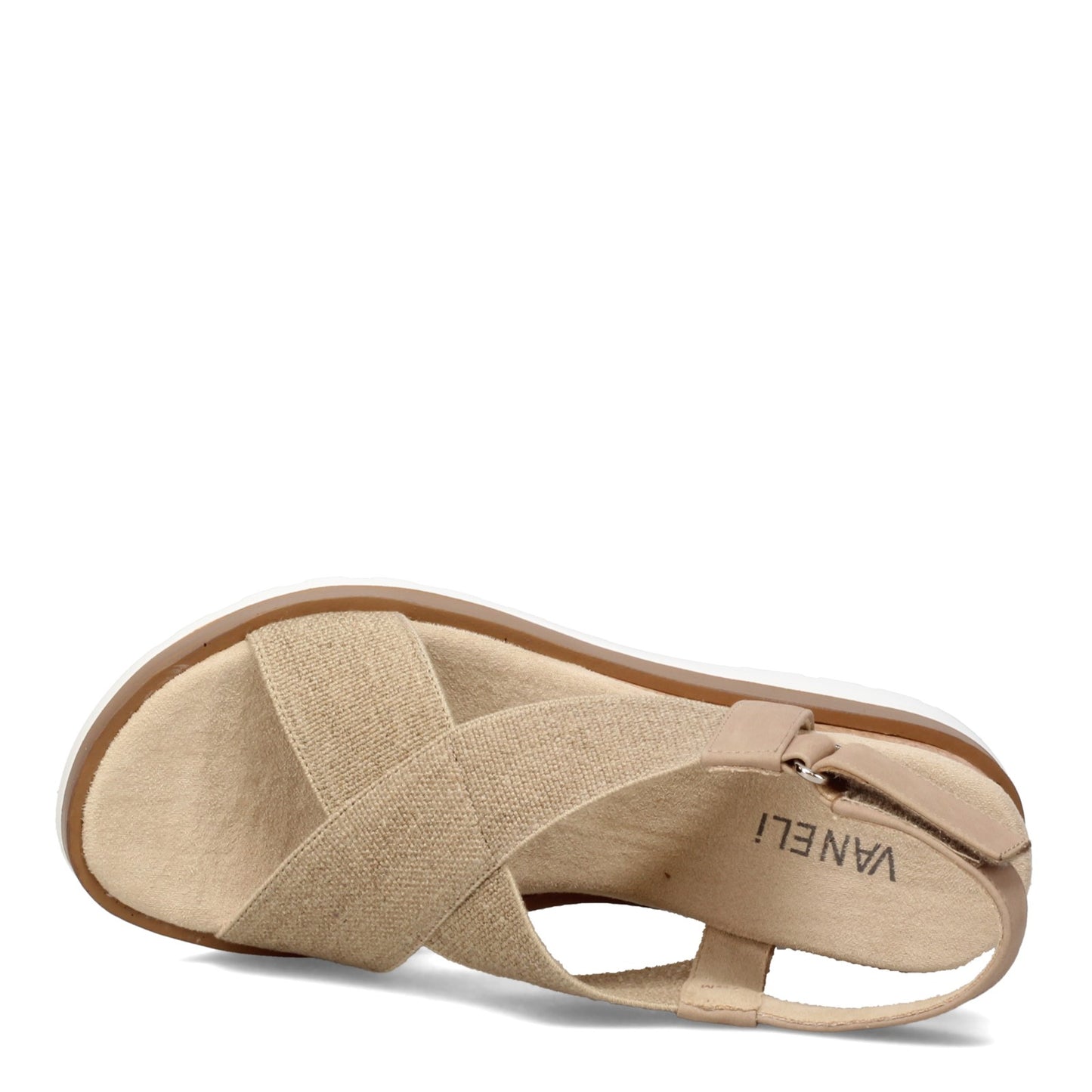 Peltz Shoes Women's Vaneli Carlin Sandal NATURAL CARLIN-NATURAL