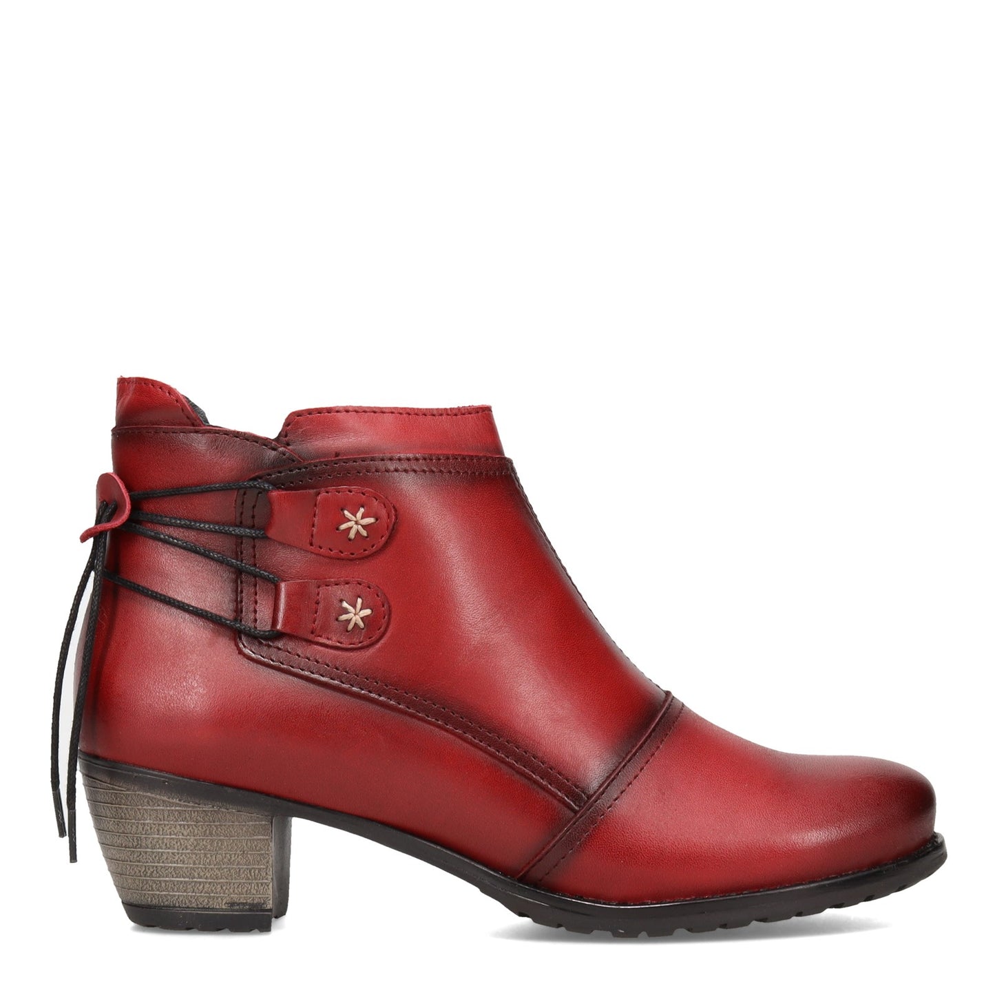 Peltz Shoes Women's Eric Michael Casey Boot RED CASEY-RED