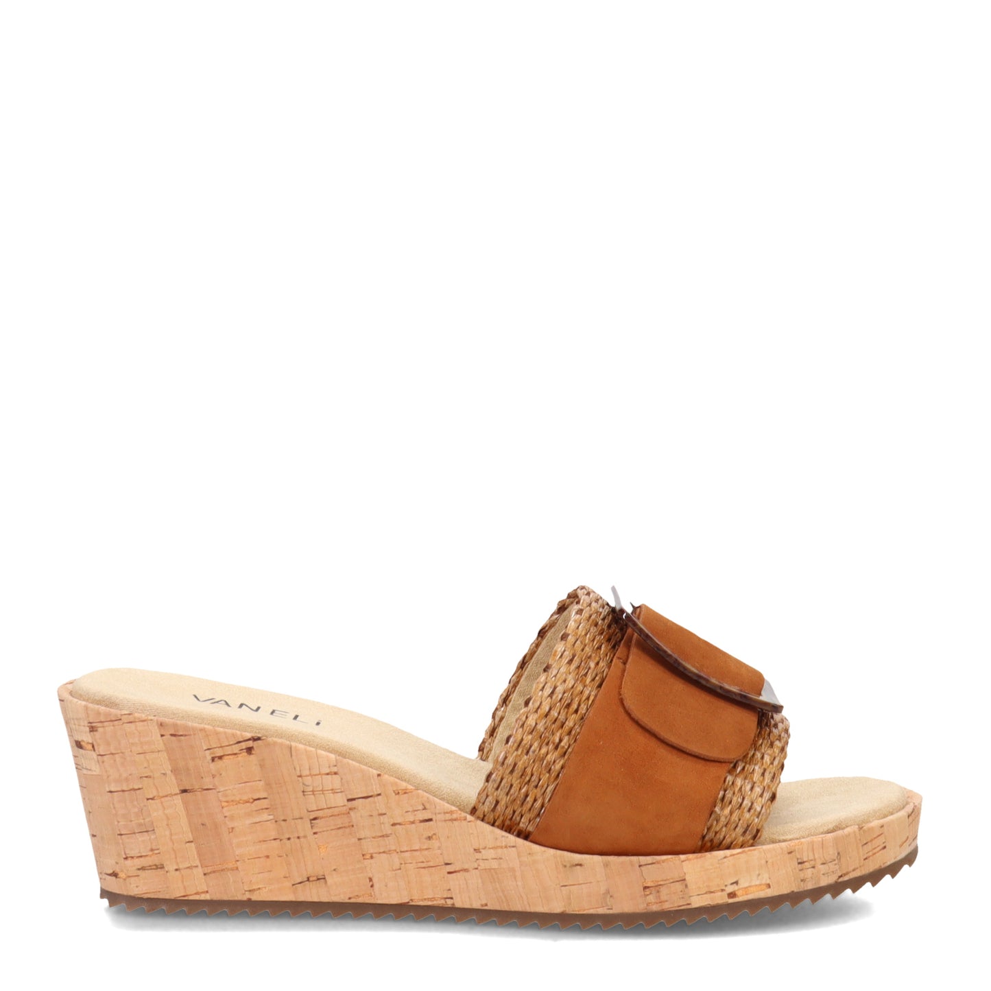 Peltz Shoes Vaneli Cattee Tan Straw Wom Sand TAN CATTEE-TAN