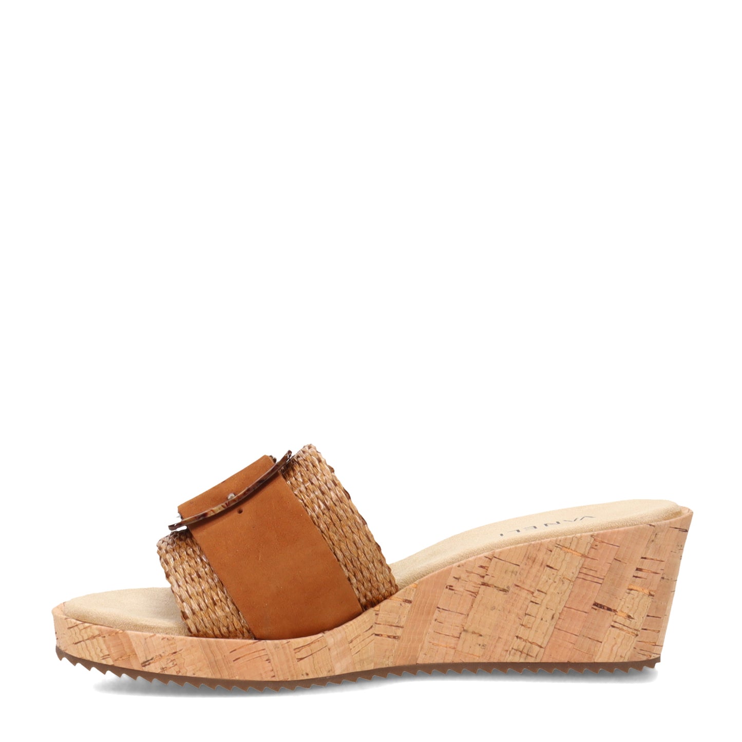 Peltz Shoes Vaneli Cattee Tan Straw Wom Sand TAN CATTEE-TAN