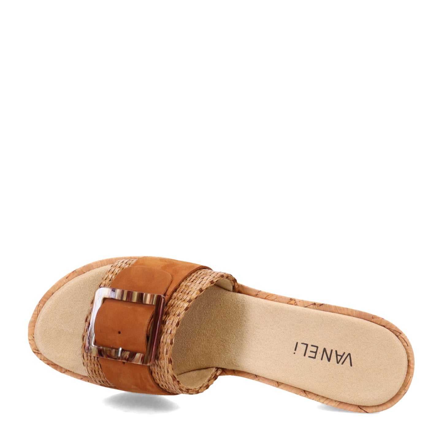 Peltz Shoes Vaneli Cattee Tan Straw Wom Sand TAN CATTEE-TAN