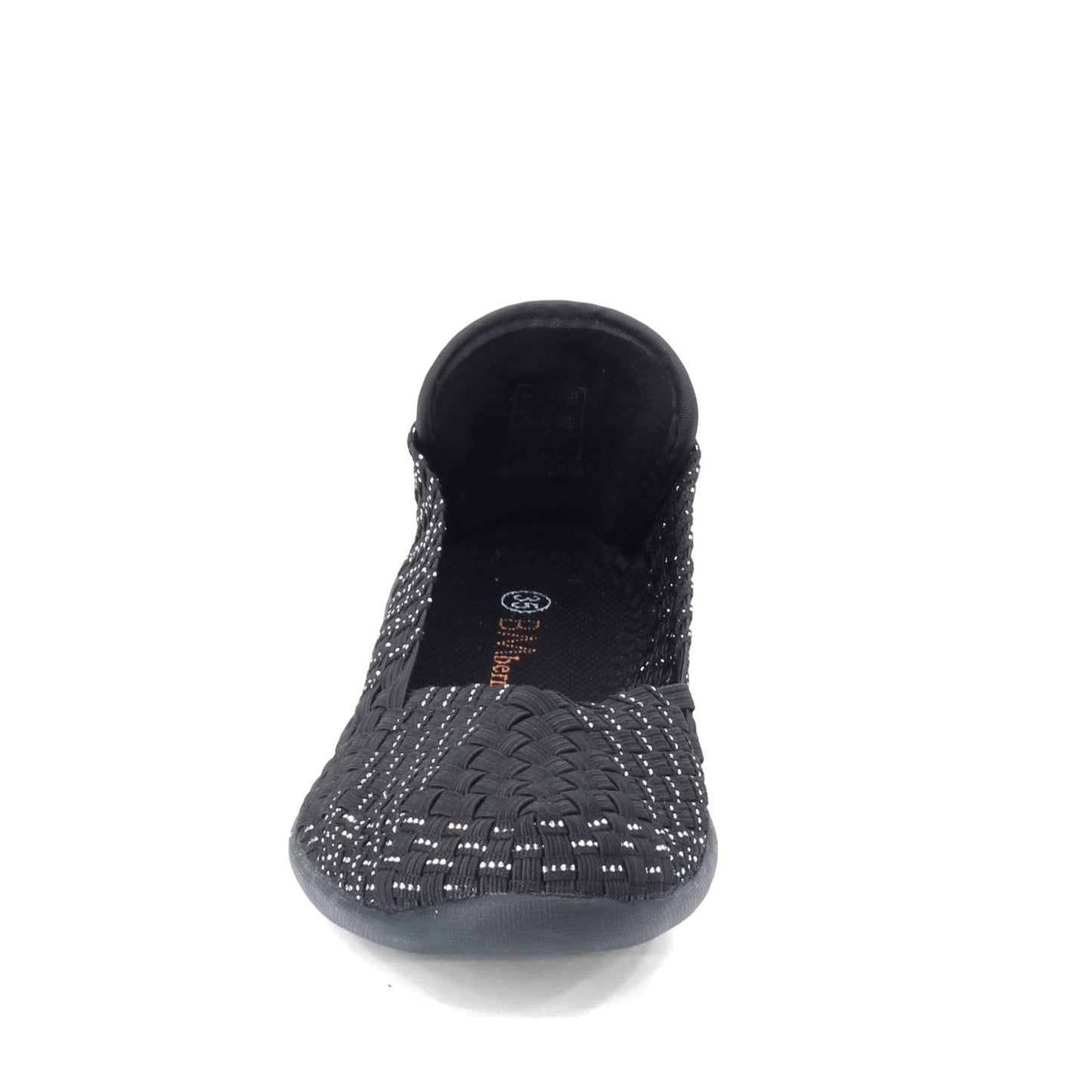 Peltz Shoes Women's Bernie Mev Catwalk Slip-On BLACK SILVER CATWALK BLK SIL