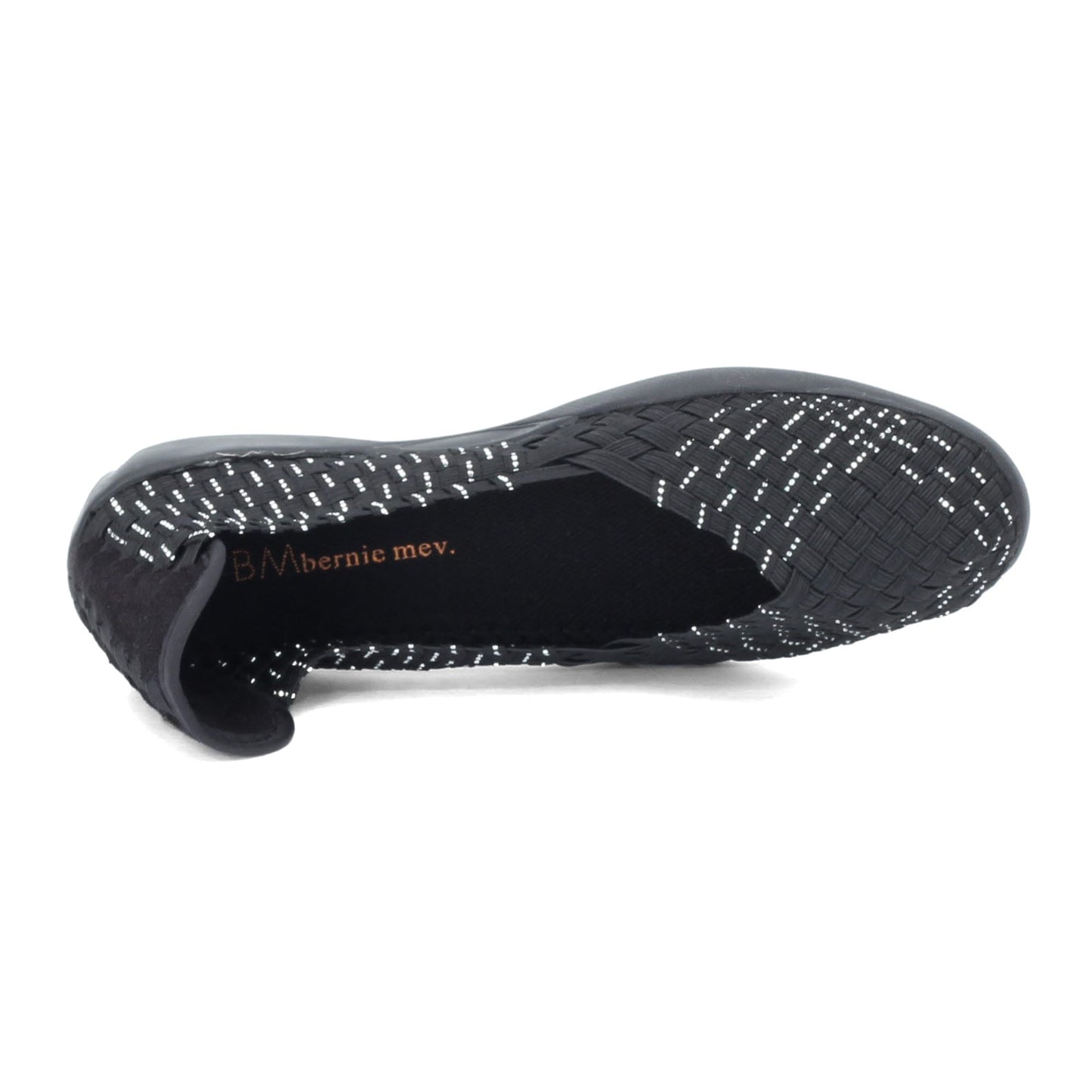 Peltz Shoes Women's Bernie Mev Catwalk Slip-On BLACK SILVER CATWALK BLK SIL