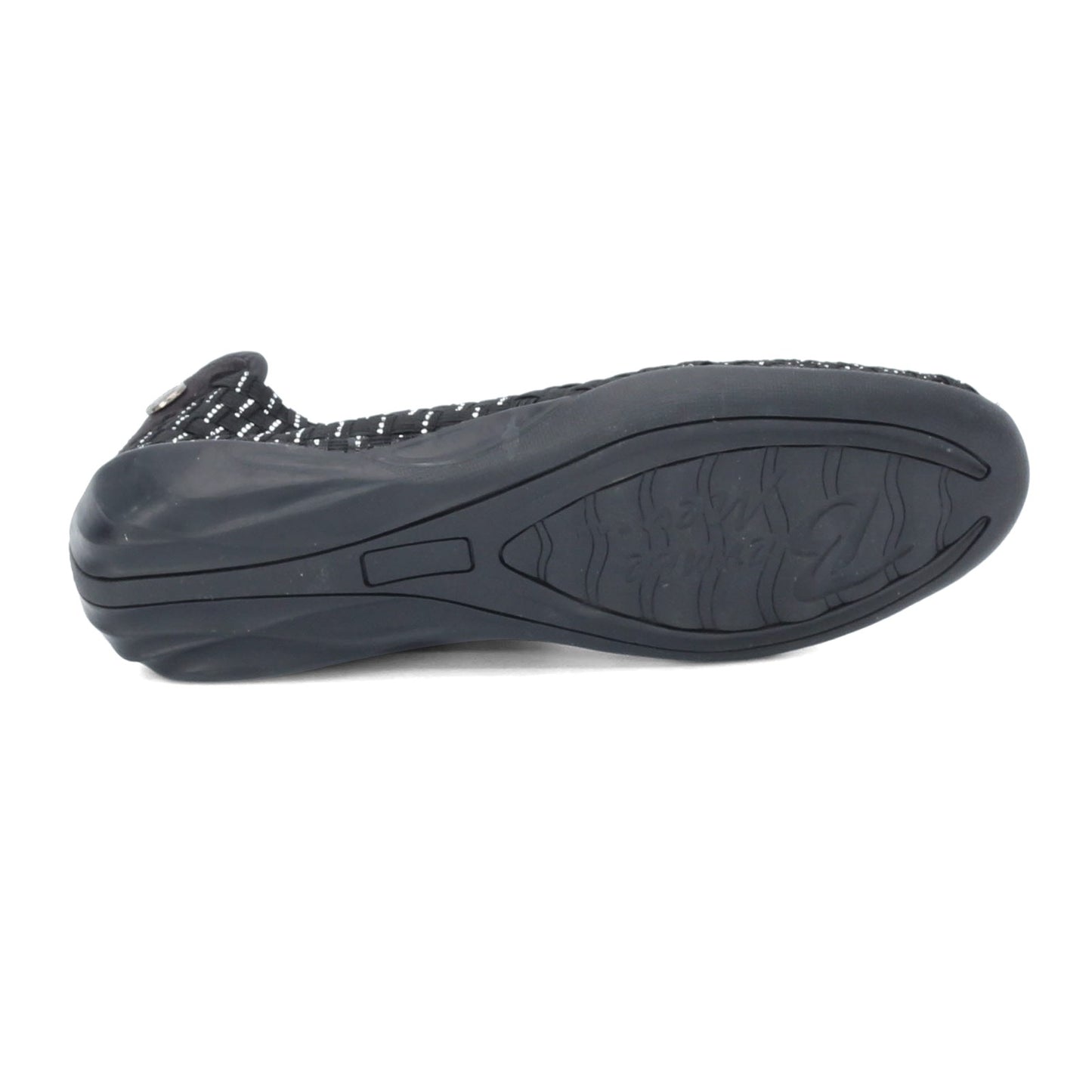 Peltz Shoes Women's Bernie Mev Catwalk Slip-On BLACK SILVER CATWALK BLK SIL
