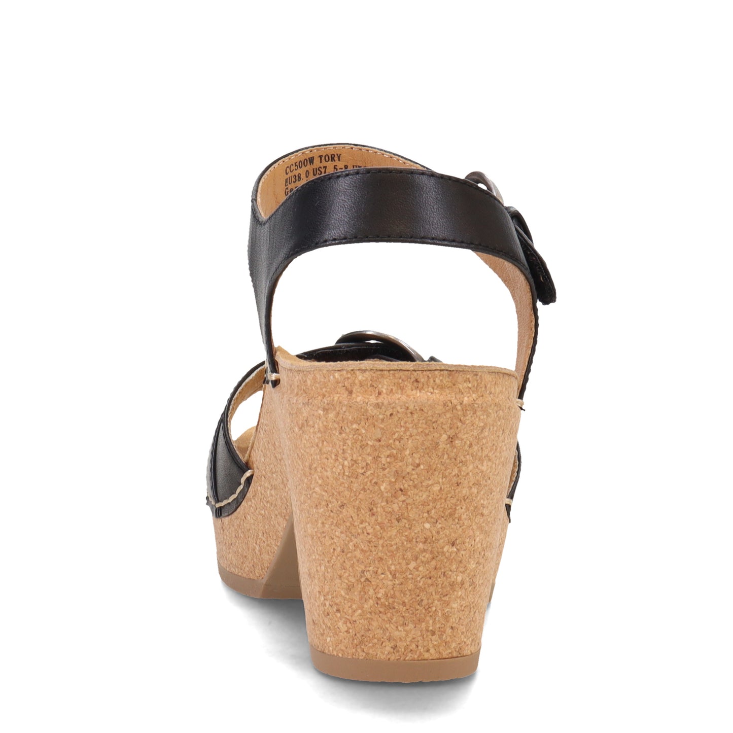 Peltz Shoes Women's Aetrex Tory Sandal BLACK CC500