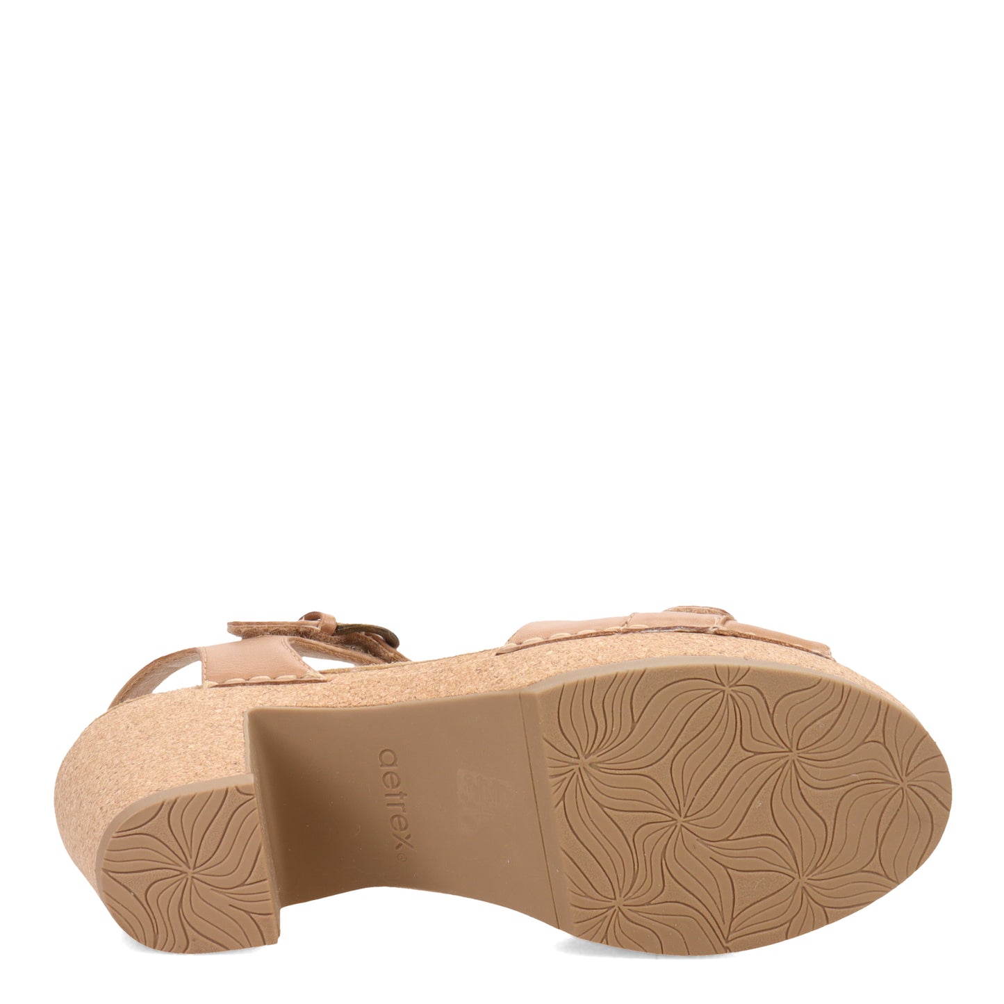 Peltz Shoes Women's Aetrex Tory Sandal CAMEL CC503