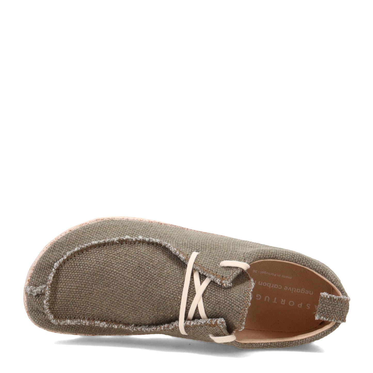 Peltz Shoes Women's Asportuguesas Chat Lace-Up MILITARY GREEN CHAT-014
