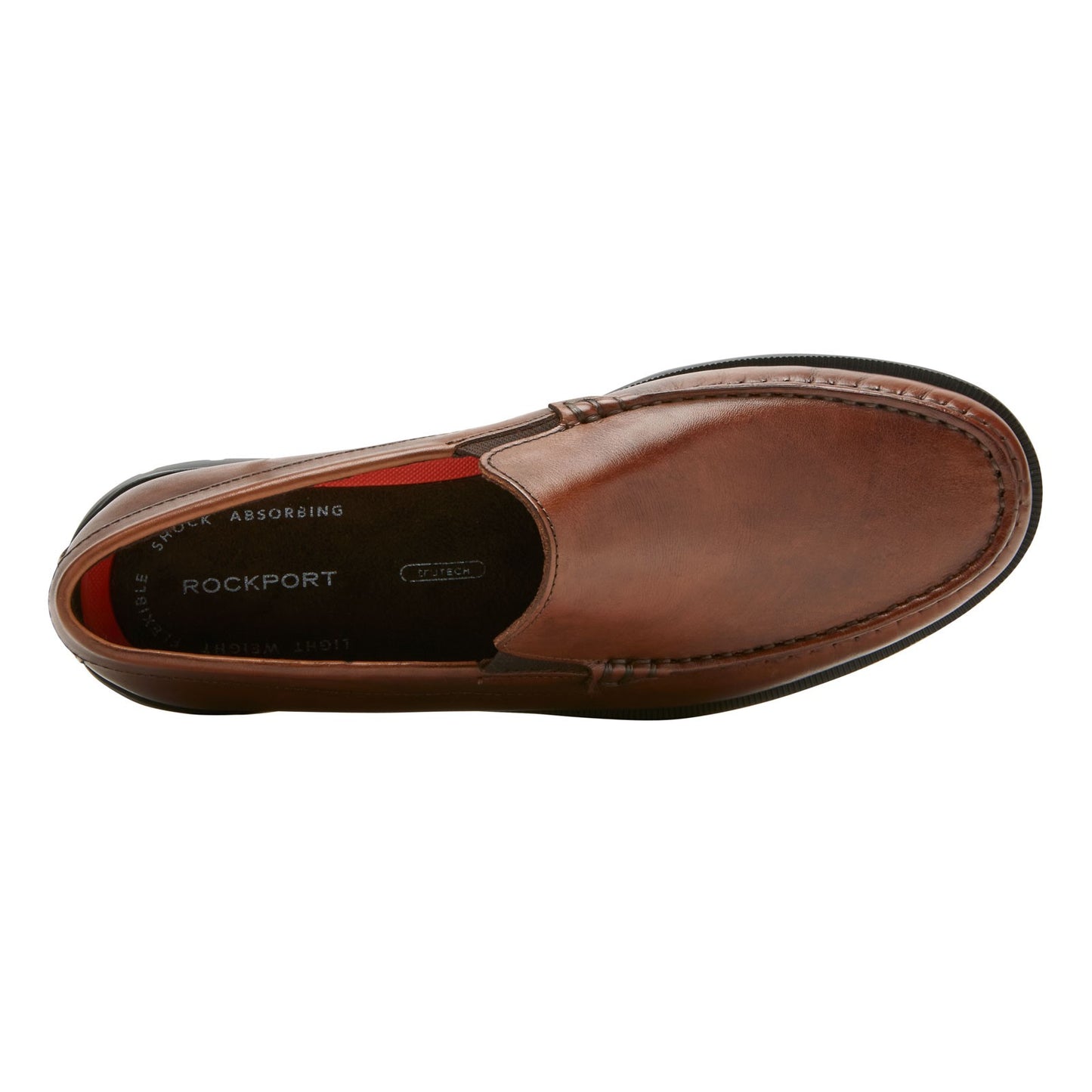 Peltz Shoes Men's Rockport Palmer Ventian Loafer COGNAC CI3099