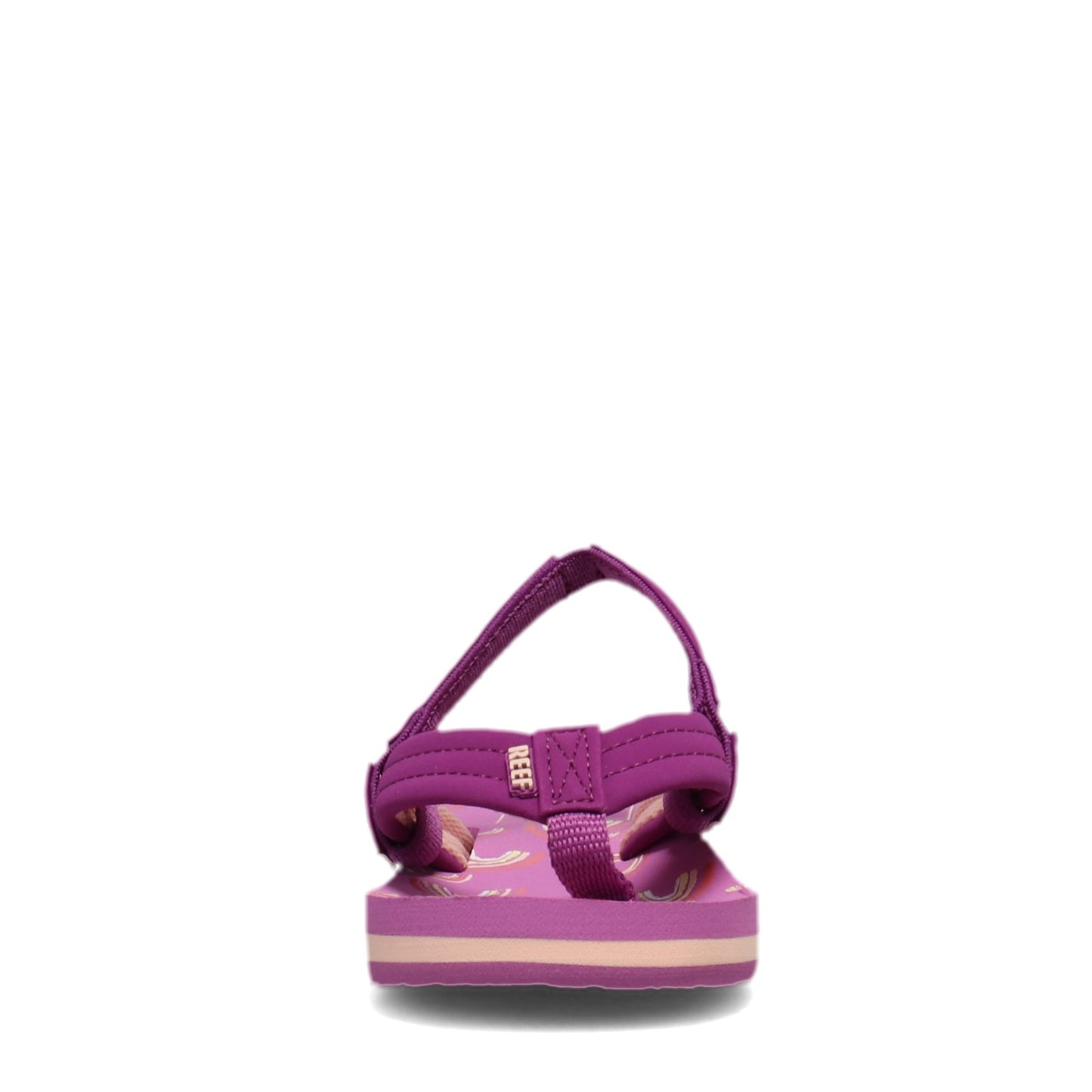 Peltz Shoes Girl's Reef Little Ahi Sandal - Toddler & Little Kid Purple Rainbow CI4062