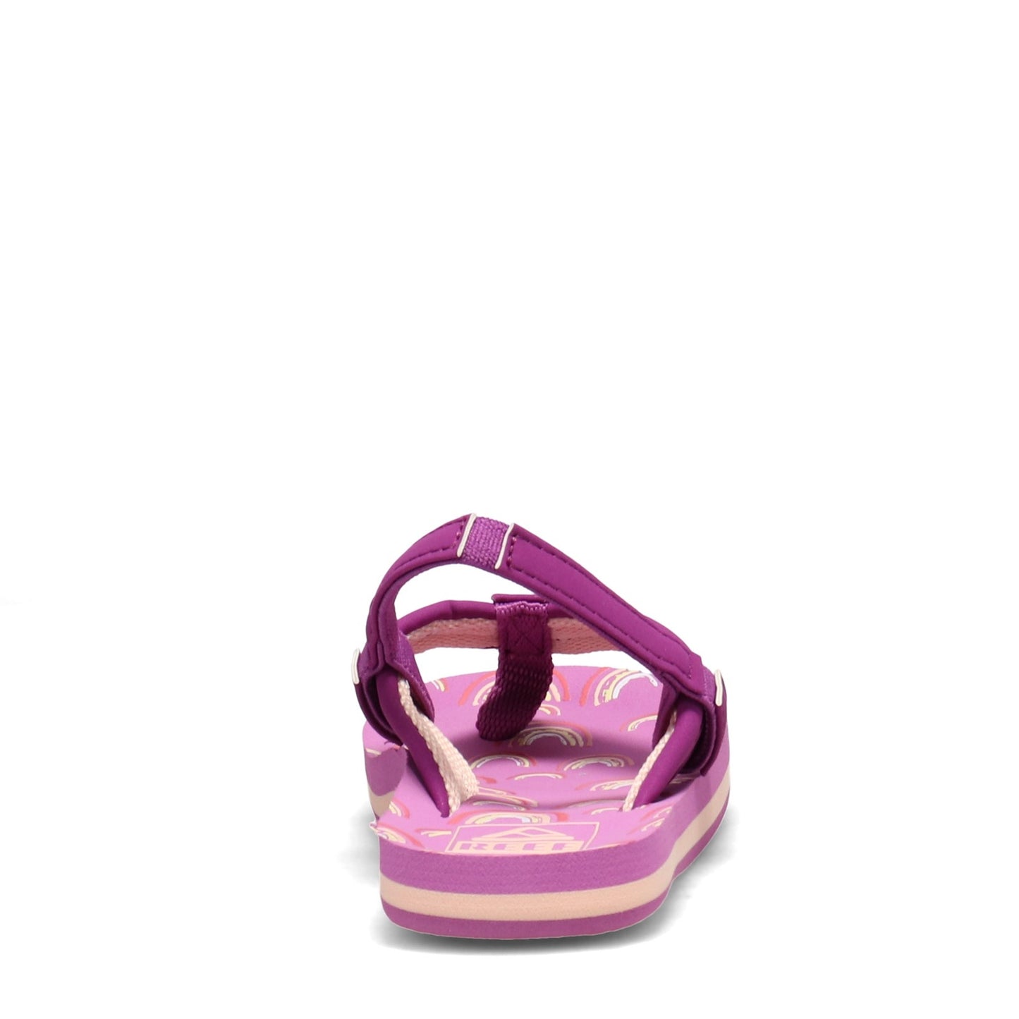 Peltz Shoes Girl's Reef Little Ahi Sandal - Toddler & Little Kid Purple Rainbow CI4062