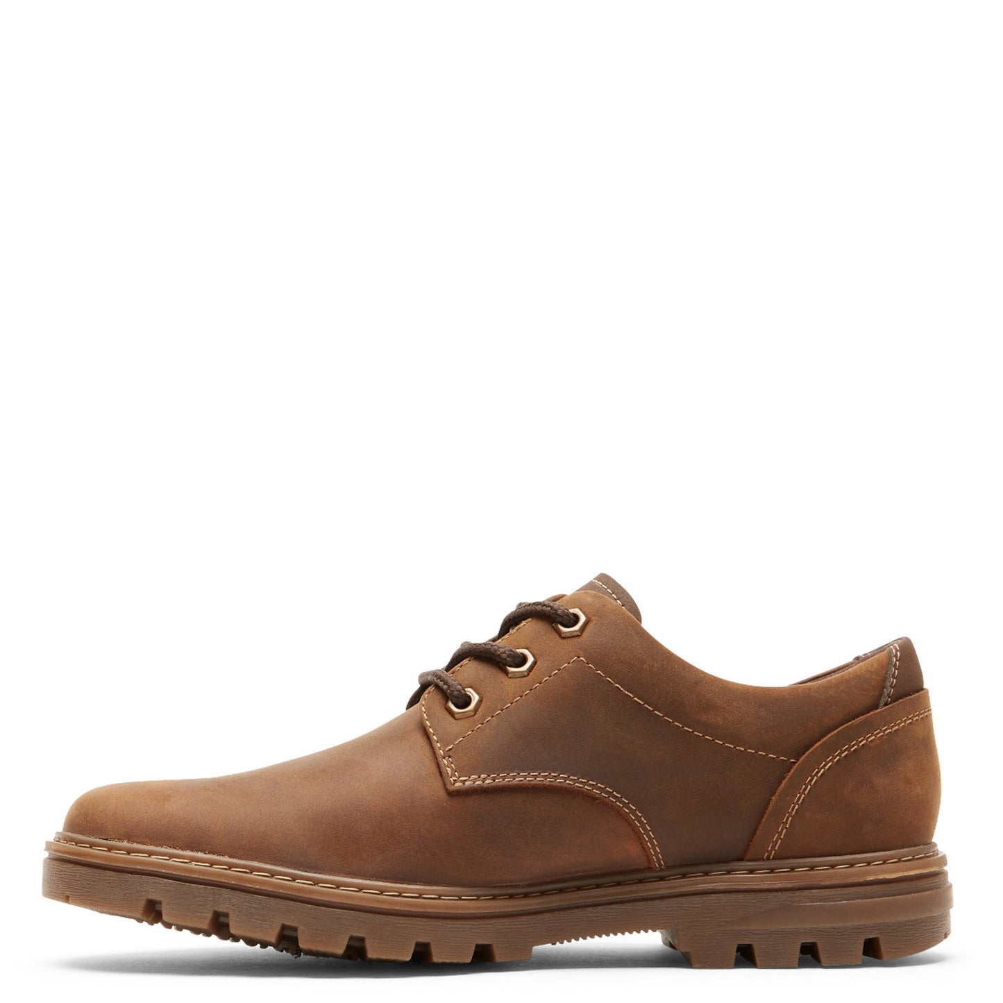 Peltz Shoes Men's Rockport Weather or Not Waterproof Plain Toe Oxford TAN CI6153