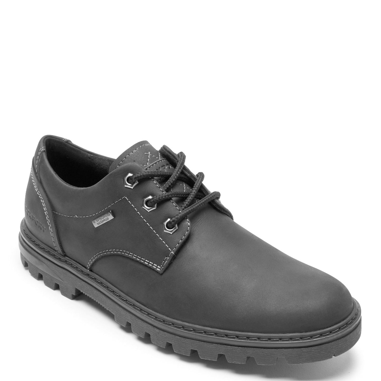 Peltz Shoes Men's Rockport Weather or Not Waterproof Plain Toe Oxford BLACK CI6154