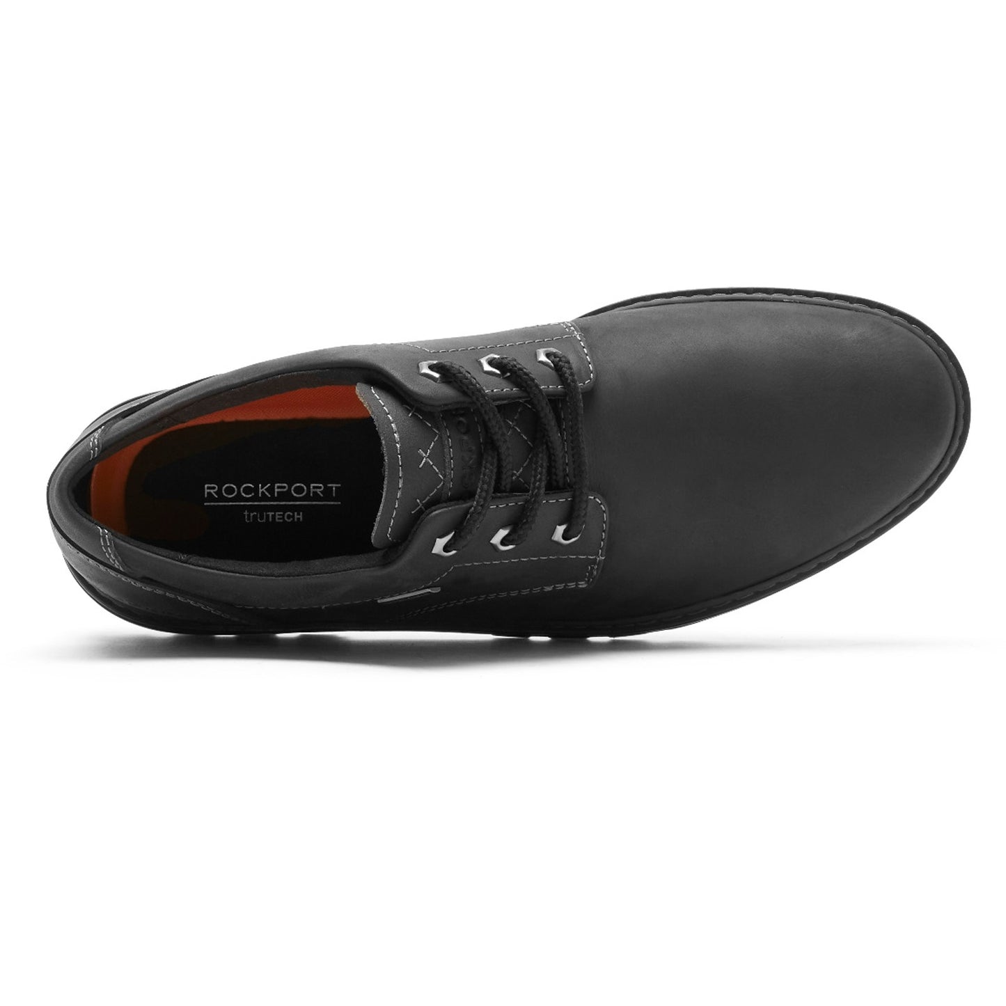 Peltz Shoes Men's Rockport Weather or Not Waterproof Plain Toe Oxford BLACK CI6154