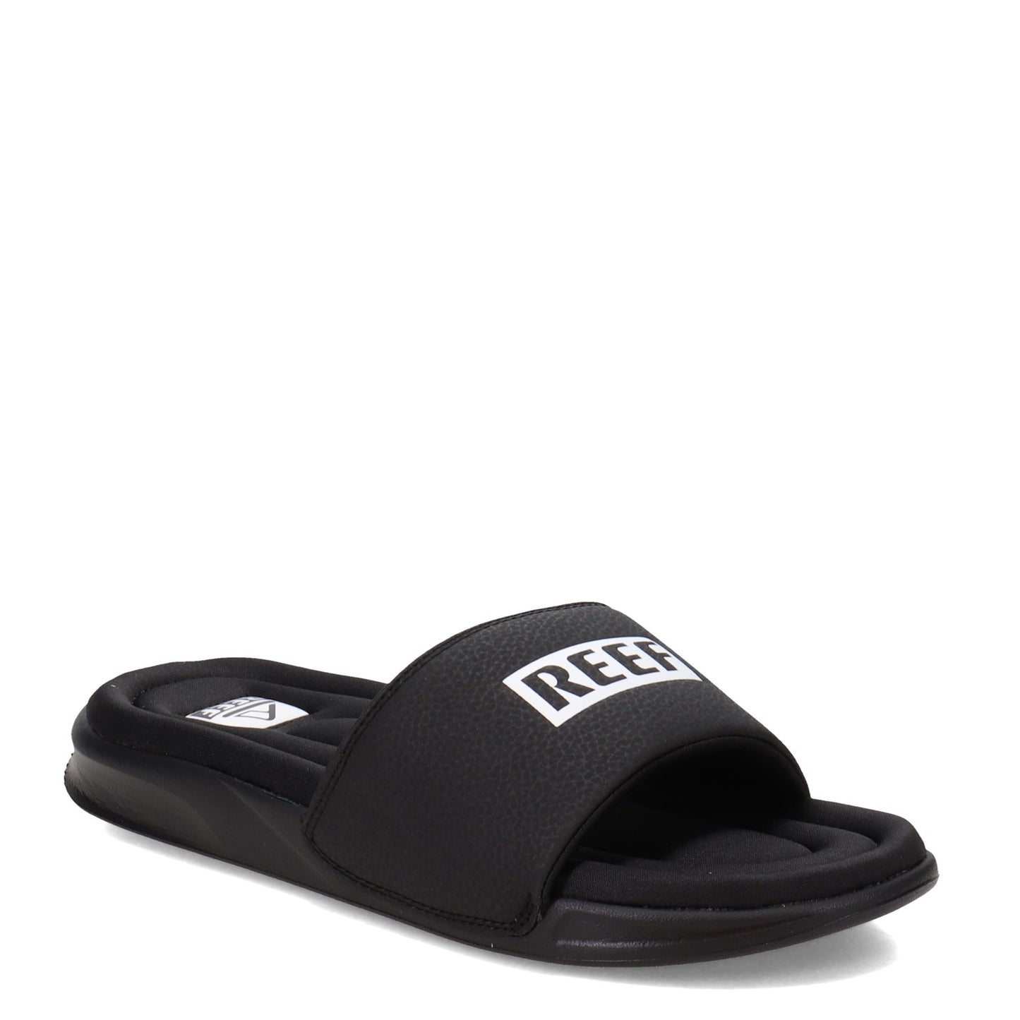 Peltz Shoes Men's Reef One Puff Slide Black CI6559
