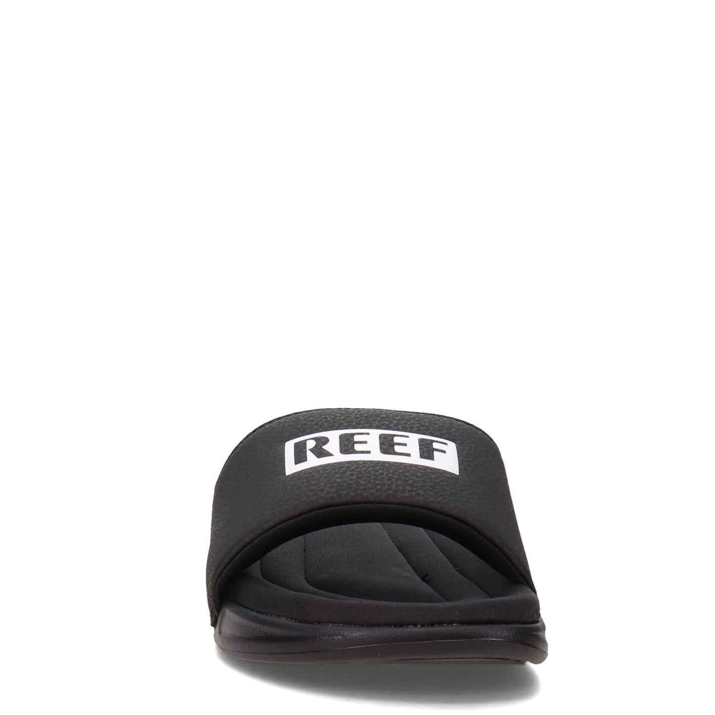 Peltz Shoes Men's Reef One Puff Slide Black CI6559