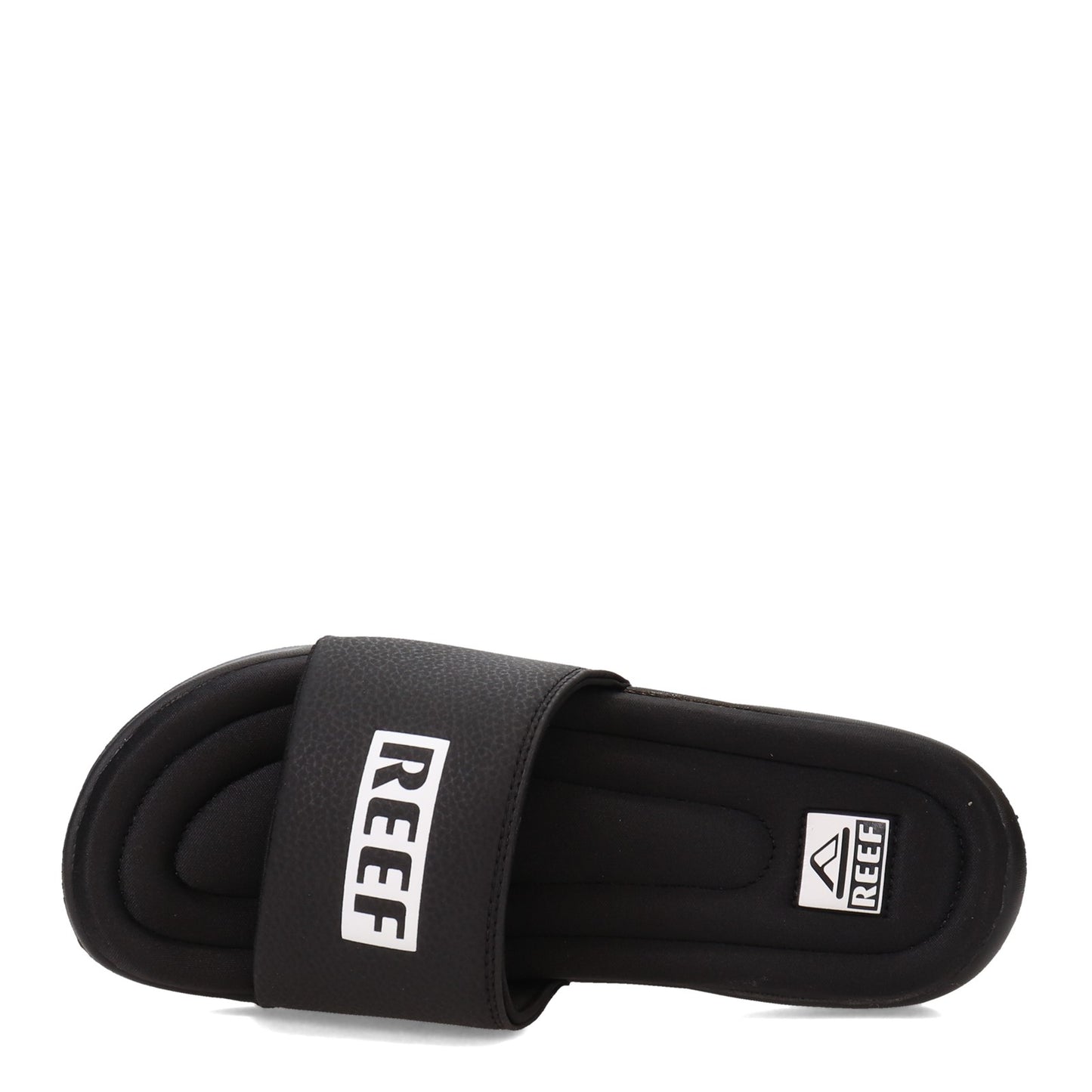 Peltz Shoes Men's Reef One Puff Slide Black CI6559