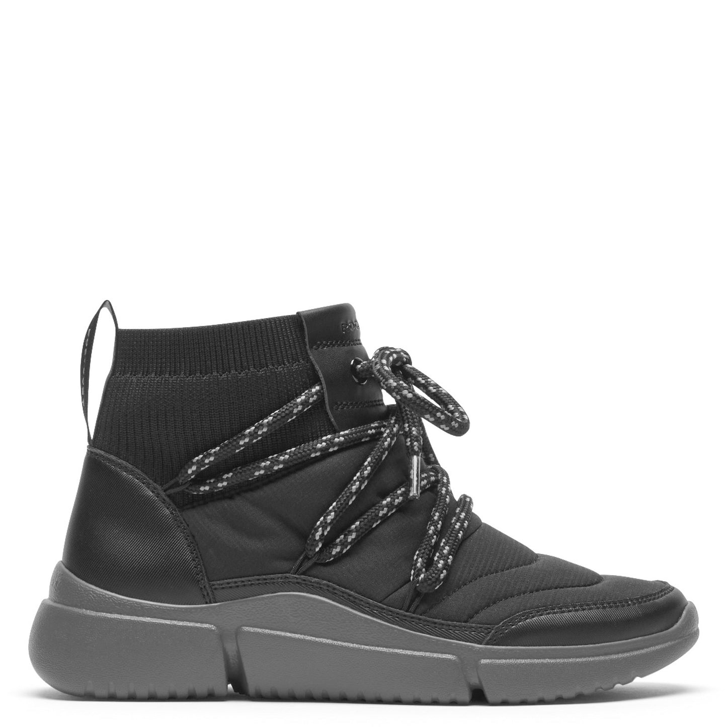 Peltz Shoes Women's Rockport R-Evolution Bungee Bootie BLACK CI6876