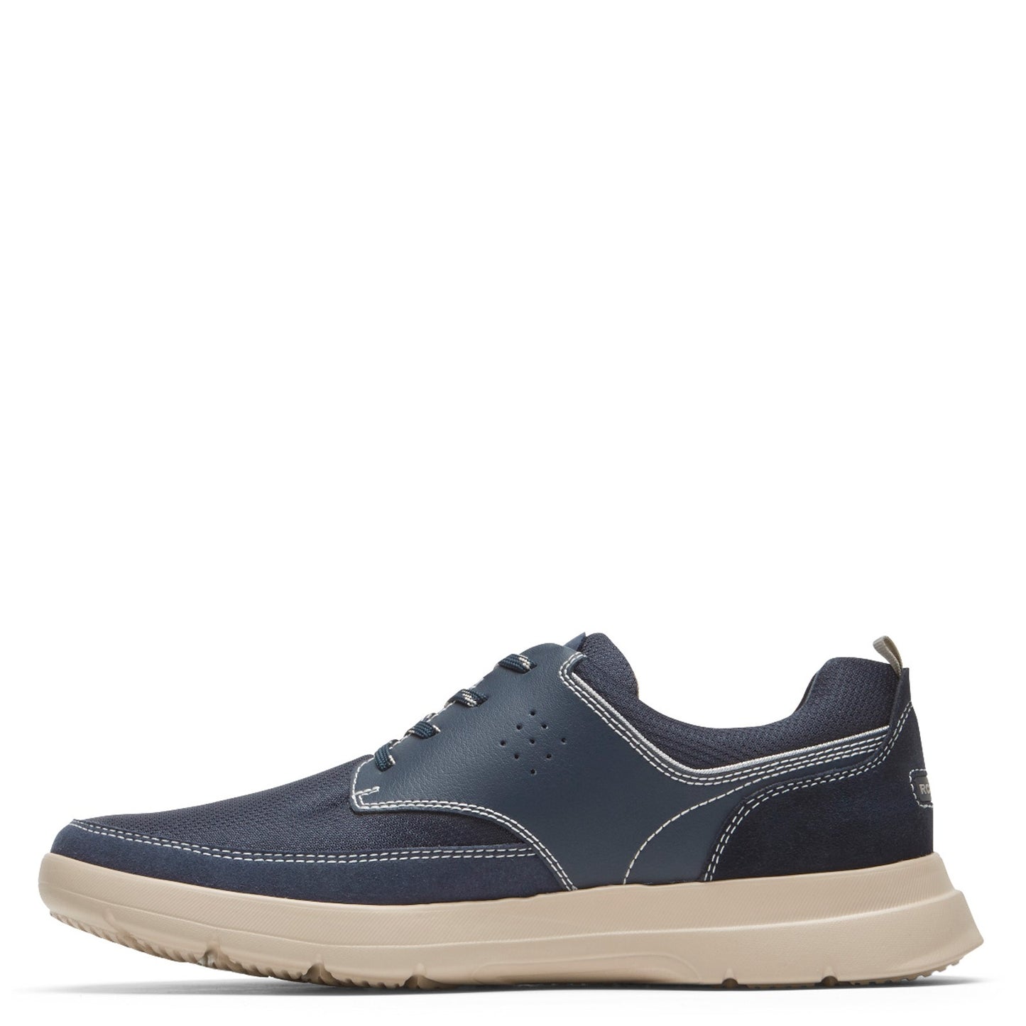 Peltz Shoes Men's Rockport truFLEX Cayden Plain Toe Oxford BLUE CI7683