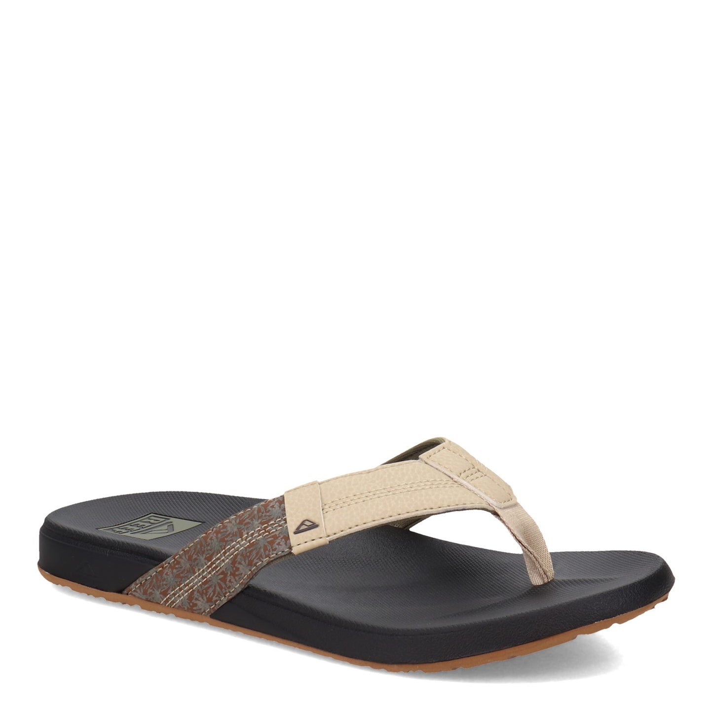 Peltz Shoes Men's Reef Cushion Phantom Sandal Beige/Brown CI8061