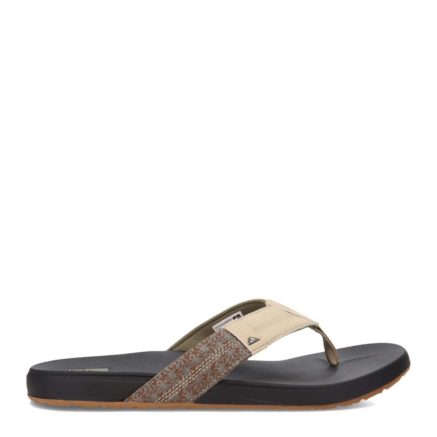 Peltz Shoes Men's Reef Cushion Phantom Sandal Beige/Brown CI8061