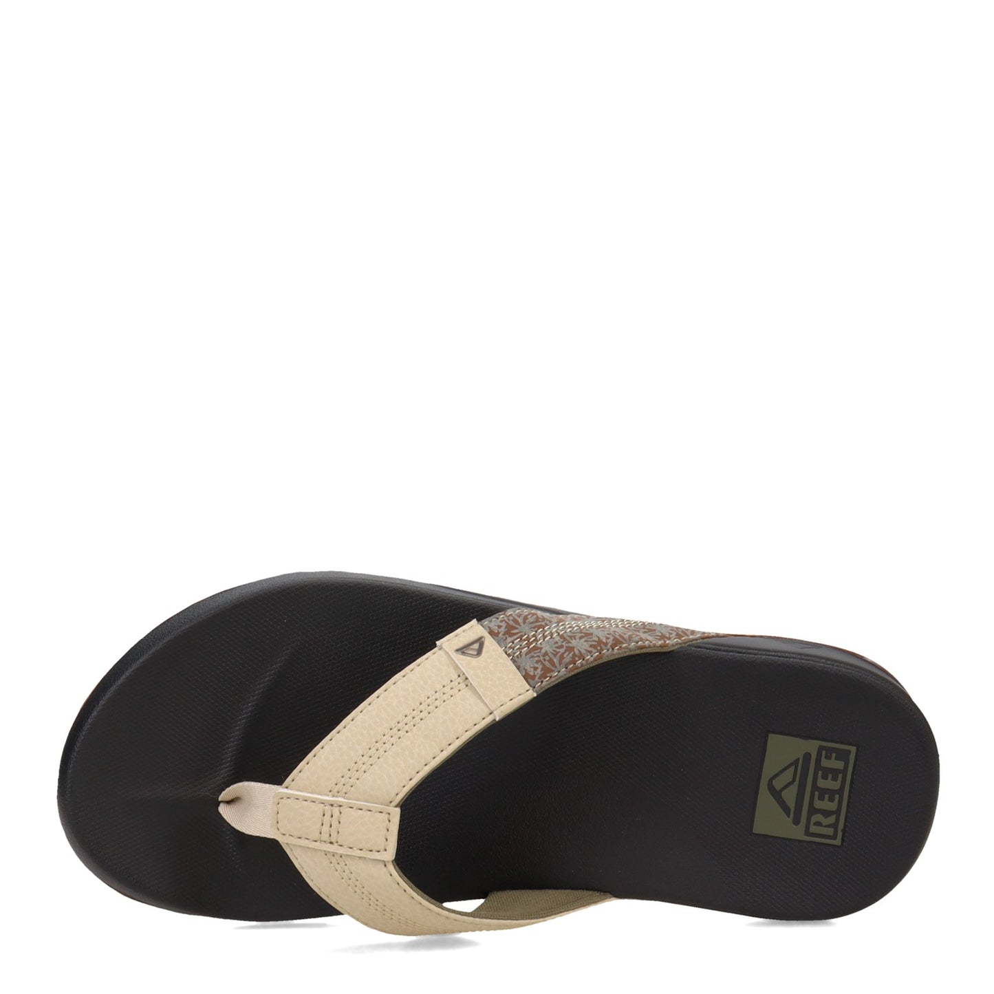 Peltz Shoes Men's Reef Cushion Phantom Sandal Beige/Brown CI8061