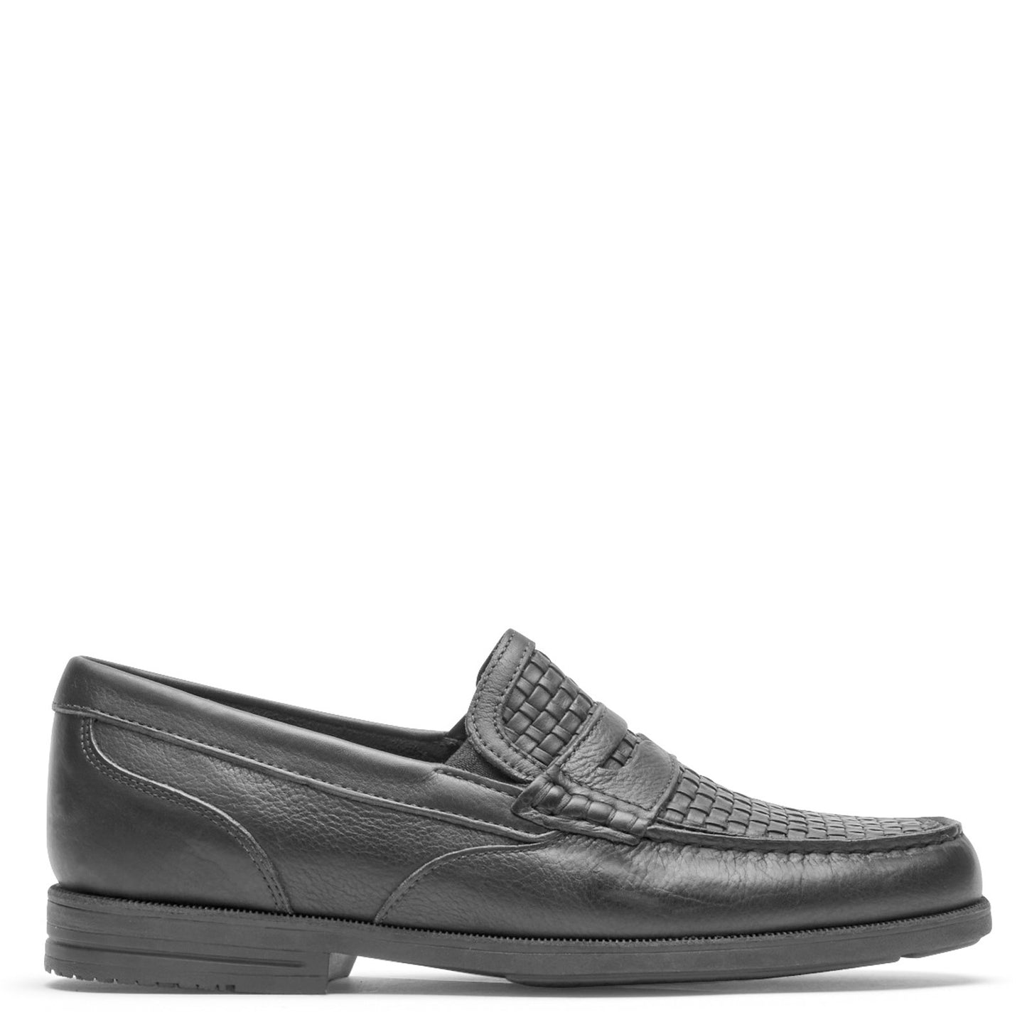 Peltz Shoes Men's Rockport Preston Penny Loafer BLACK CI8364