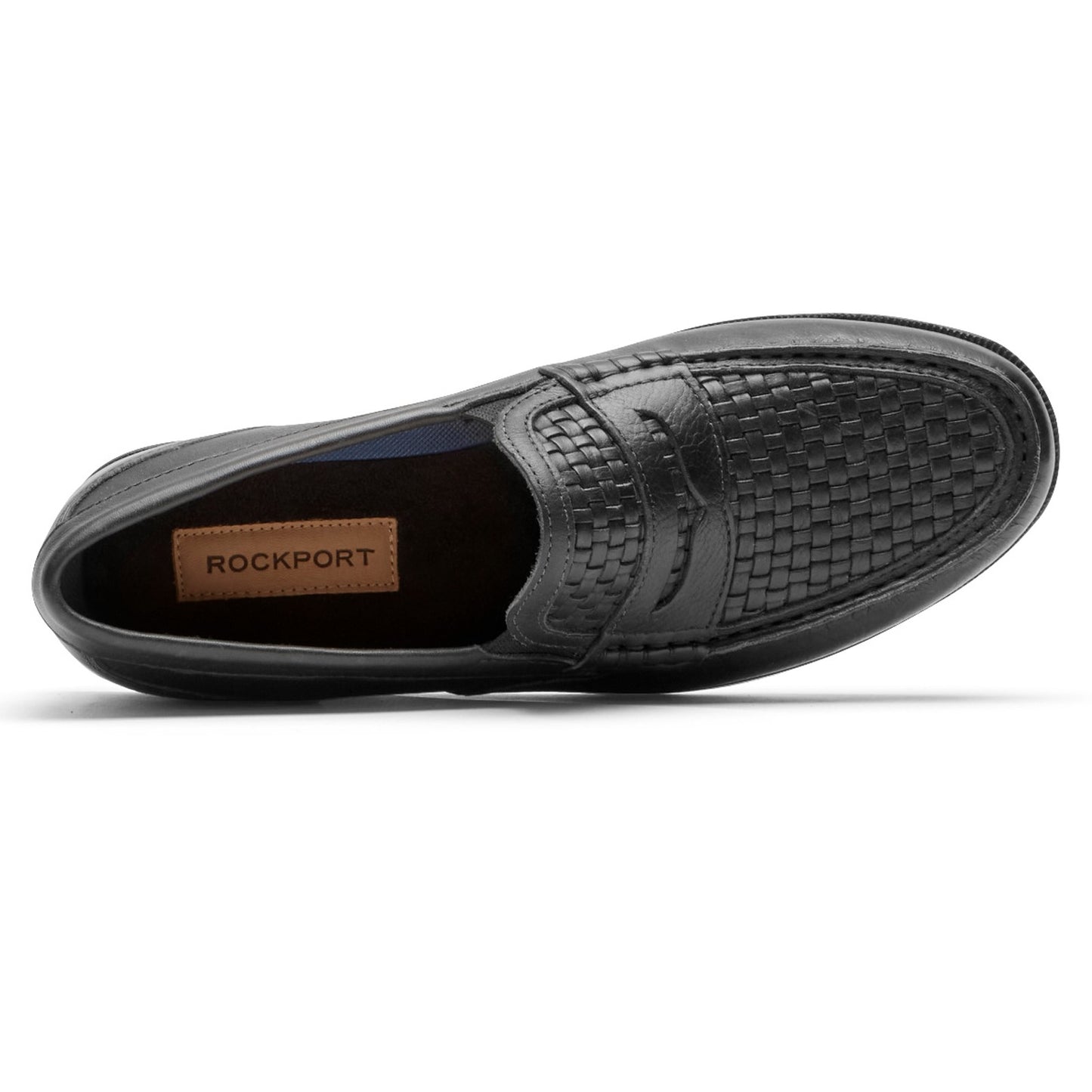 Peltz Shoes Men's Rockport Preston Penny Loafer BLACK CI8364