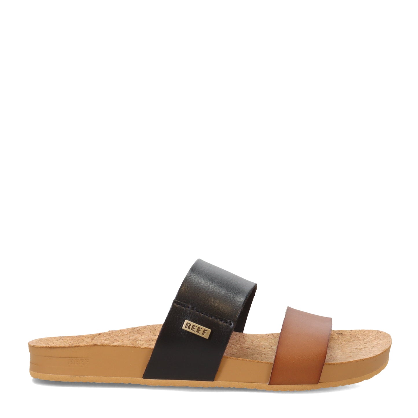 Peltz Shoes Women's Reef Cushion Bounce Vista Slide Black Duo CI8726