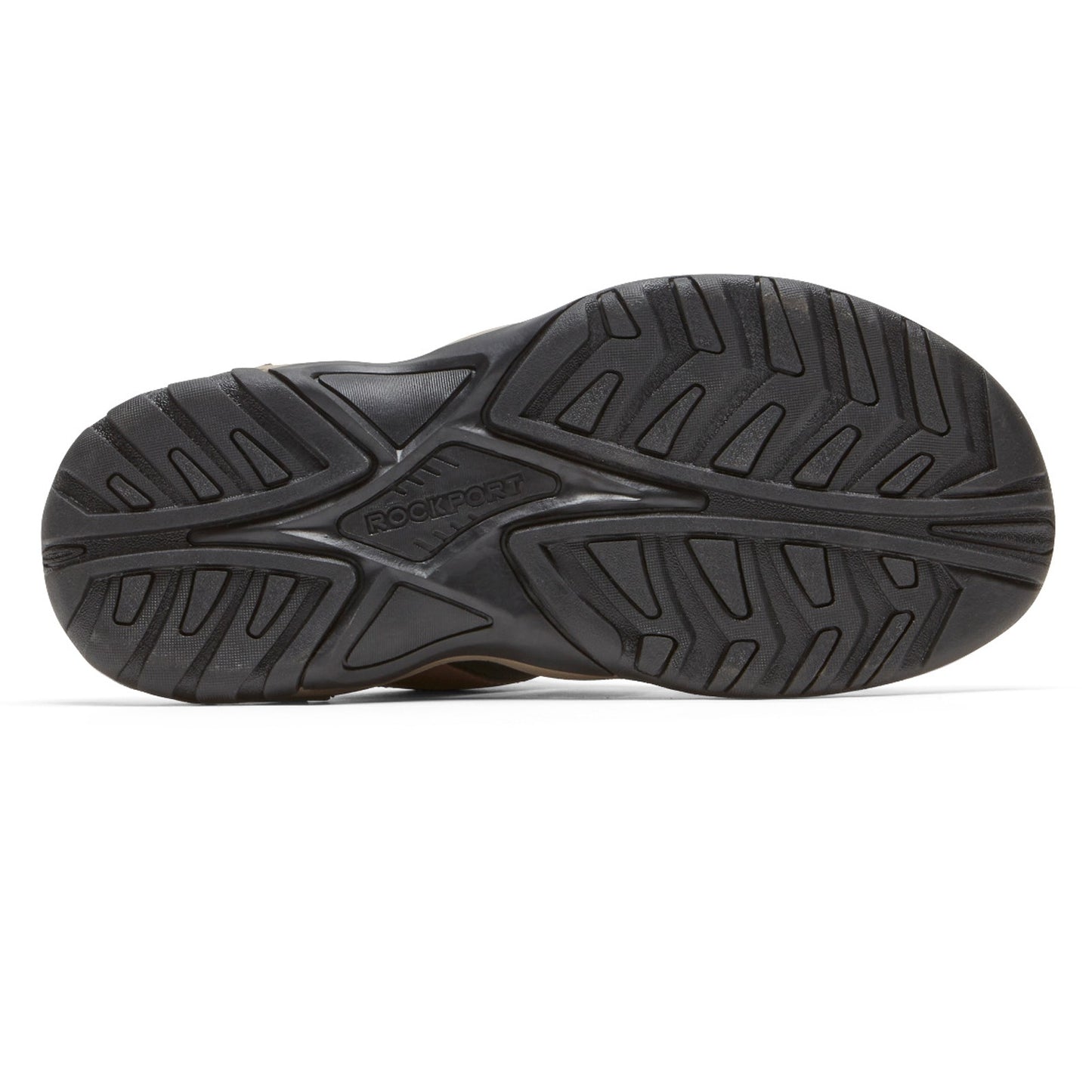 Peltz Shoes Men's Rockport Byron Bungee Slide Sandal TAN CI8908