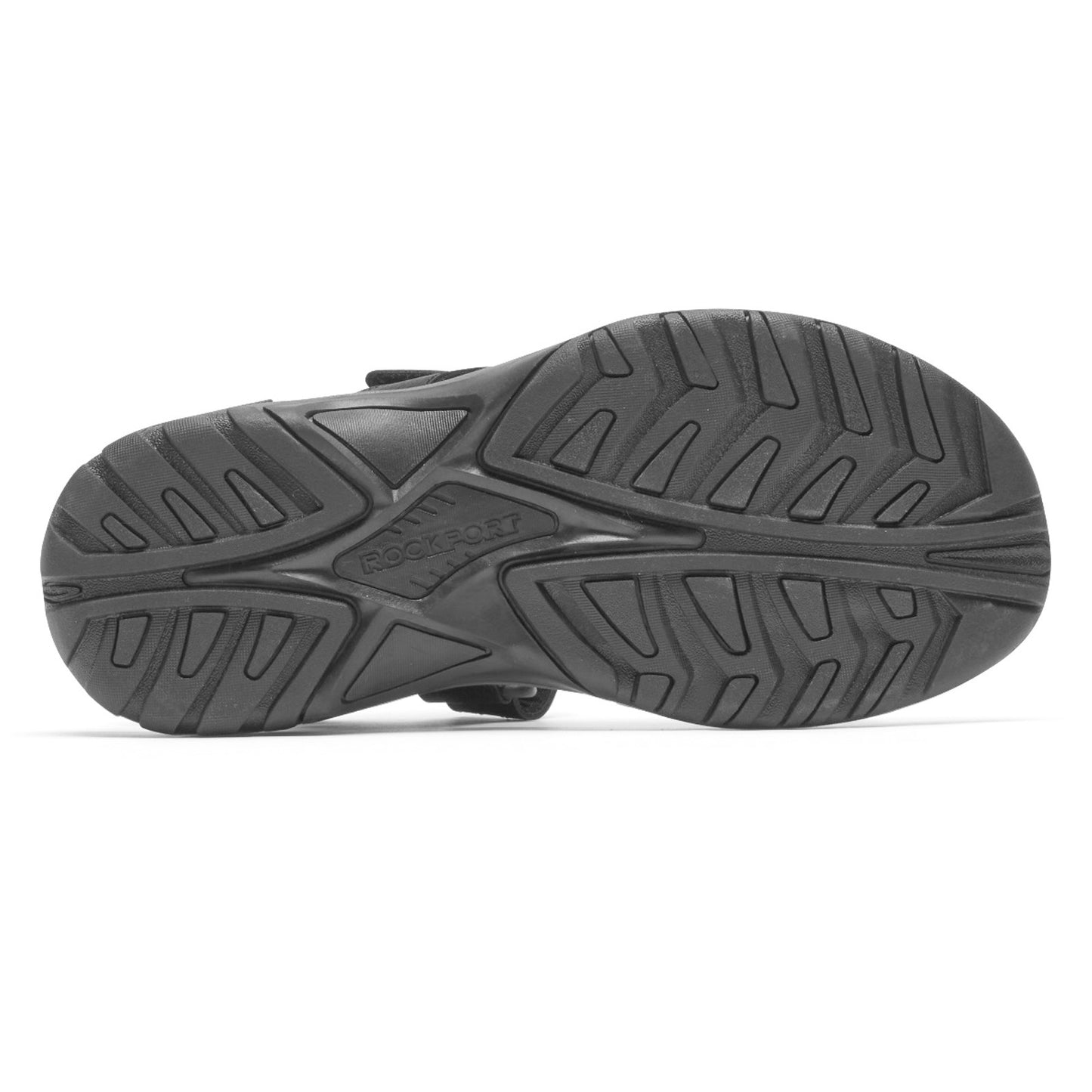 Peltz Shoes Men's Rockport Byron Quarter Strap Sandal BLACK CI8911