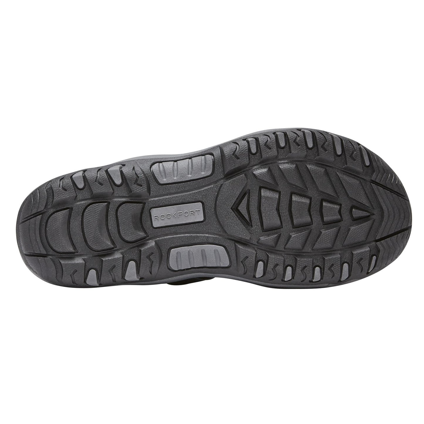 Peltz Shoes Men's Rockport Hayes Slide Sandal BLACK CI9040