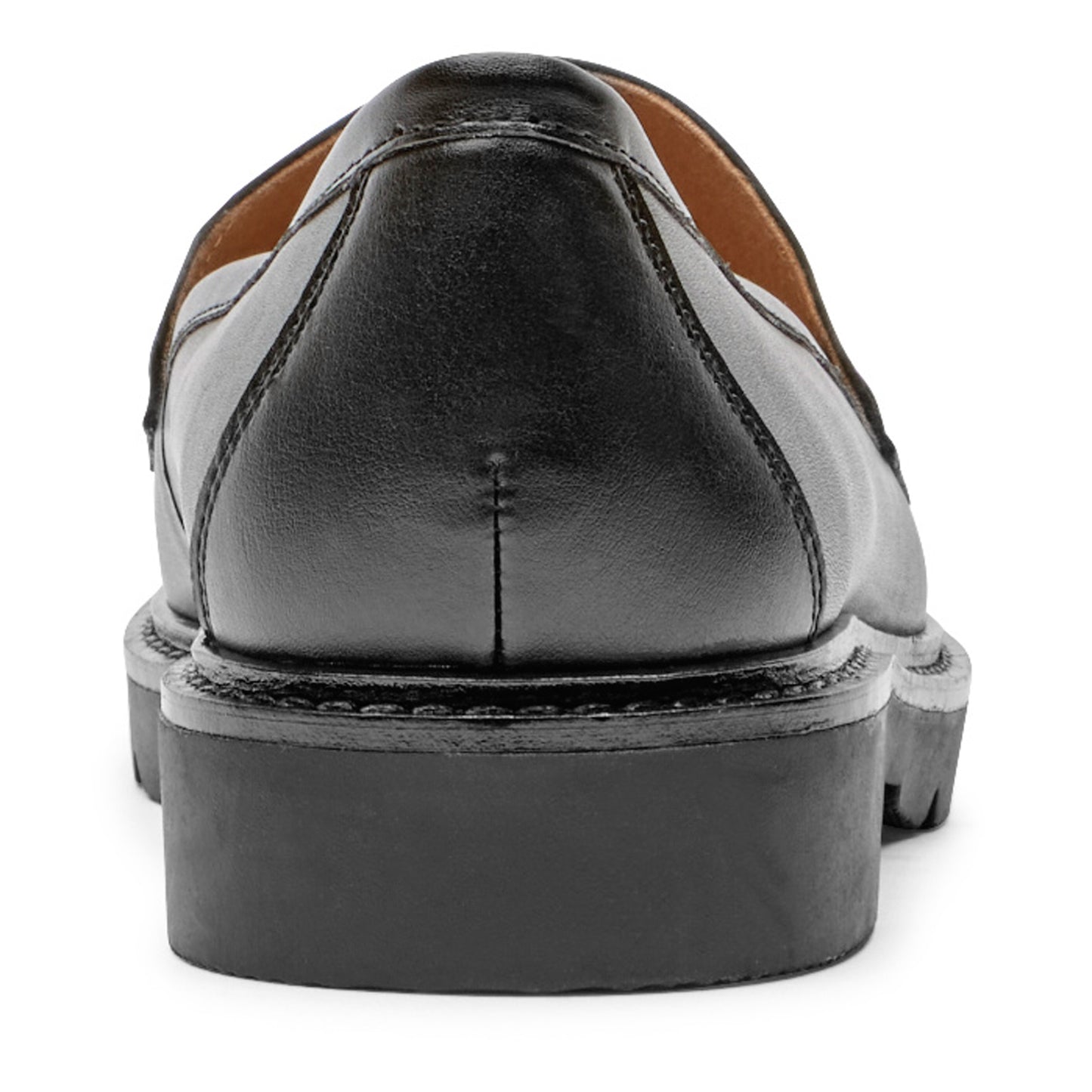 Peltz Shoes Women's Rockport Kacey Penny Loafer BLACK LEATHER CI9253