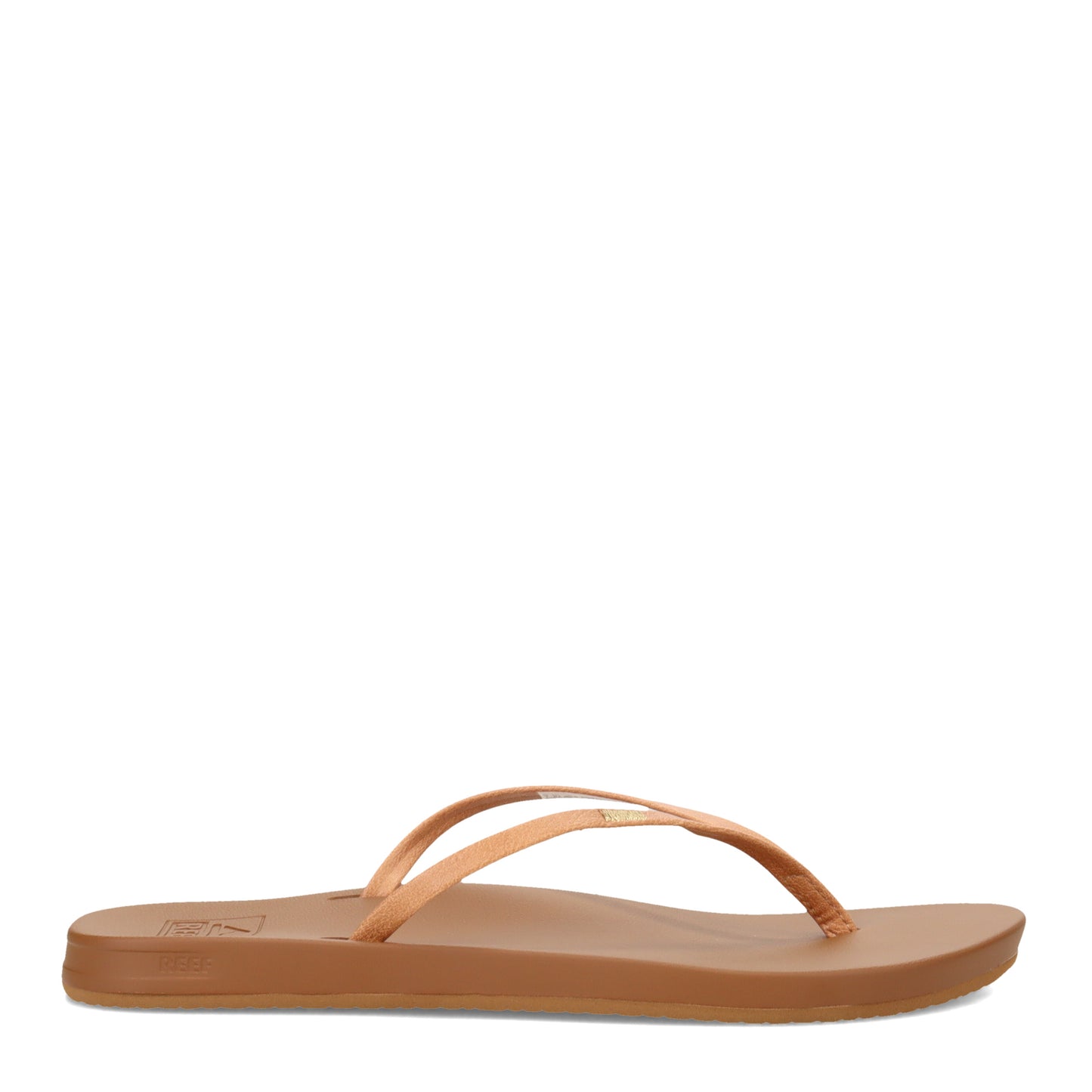 Peltz Shoes Women's Reef Cushion Bounce Slim Sandal Natural CI9320