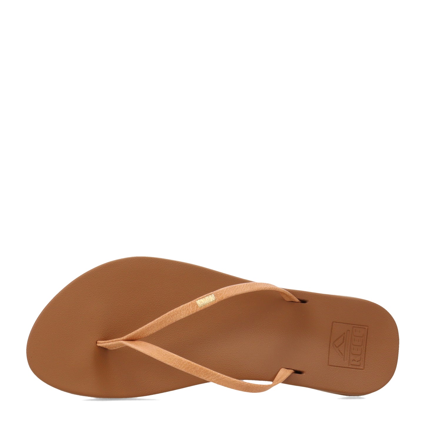 Peltz Shoes Women's Reef Cushion Bounce Slim Sandal Natural CI9320