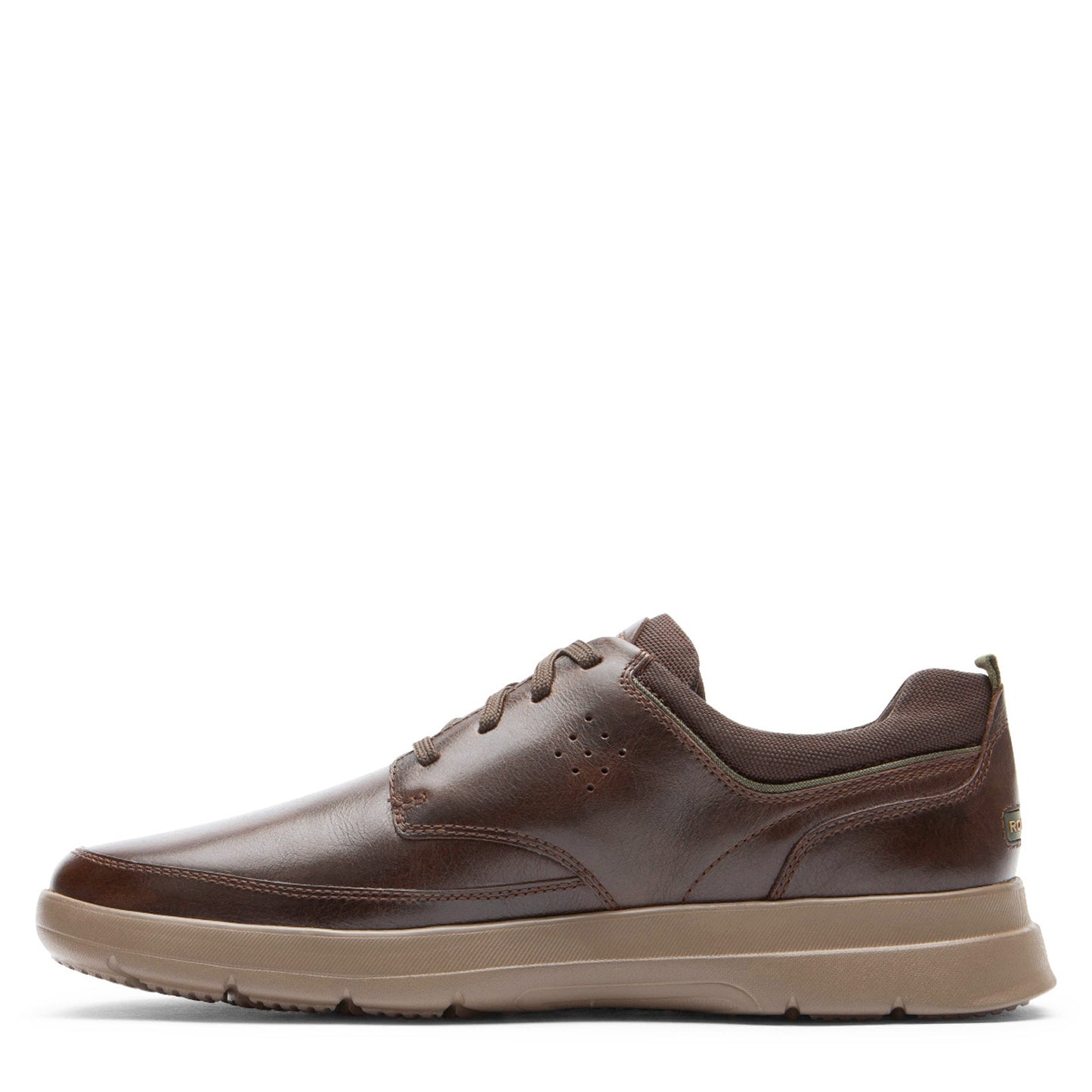Peltz Shoes Men's Rockport truFLEX Cayden Plain Toe Oxford JAVA CI9638