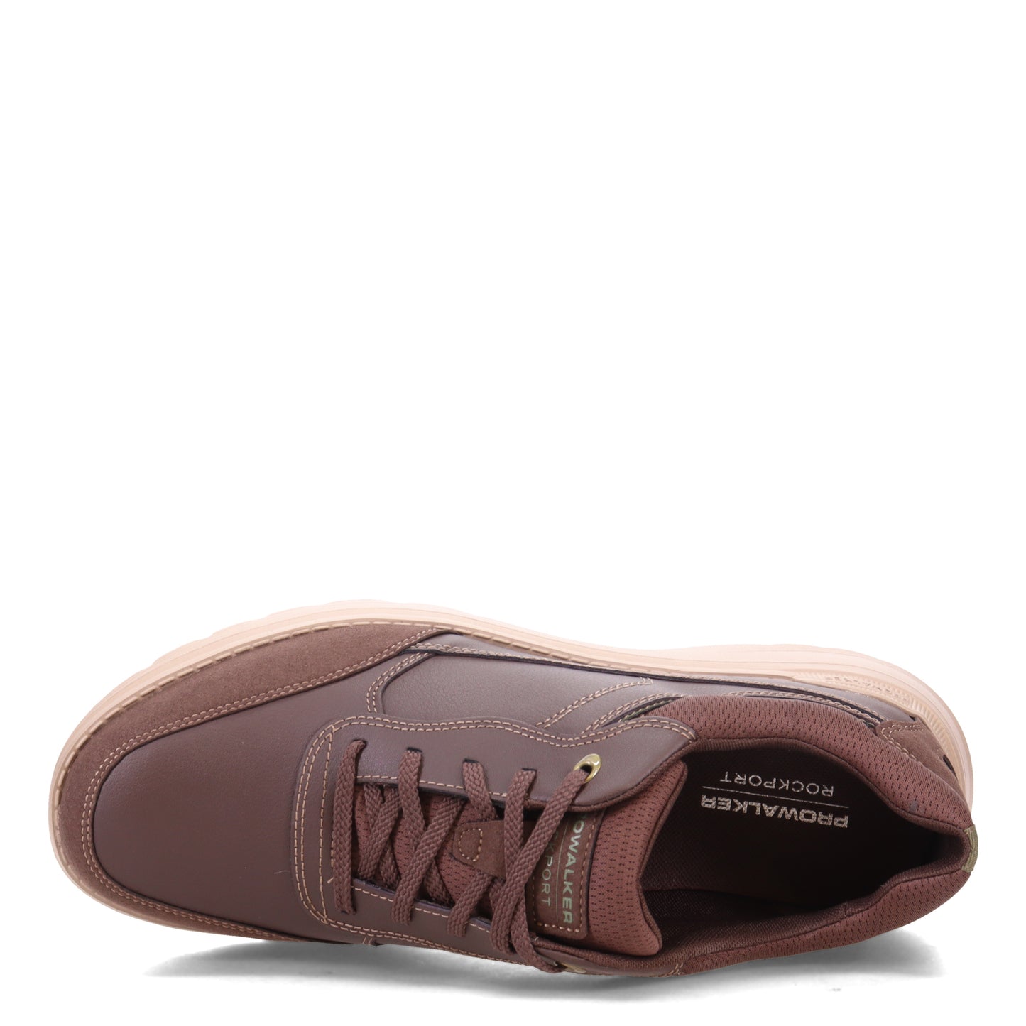 Peltz Shoes Men's Rockport 6000 ProWalker Sneaker DARK BROWN CI9738