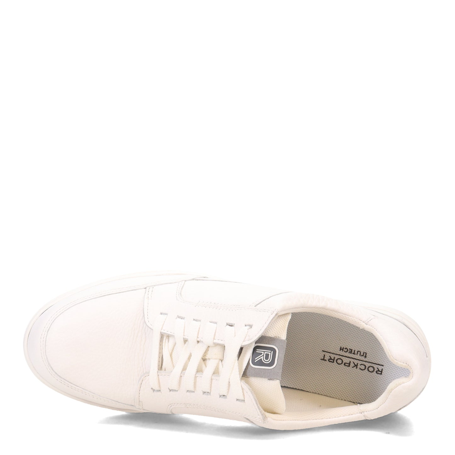 Peltz Shoes Men's Rockport Bronson Lace To Toe Sneaker WHITE CJ0075