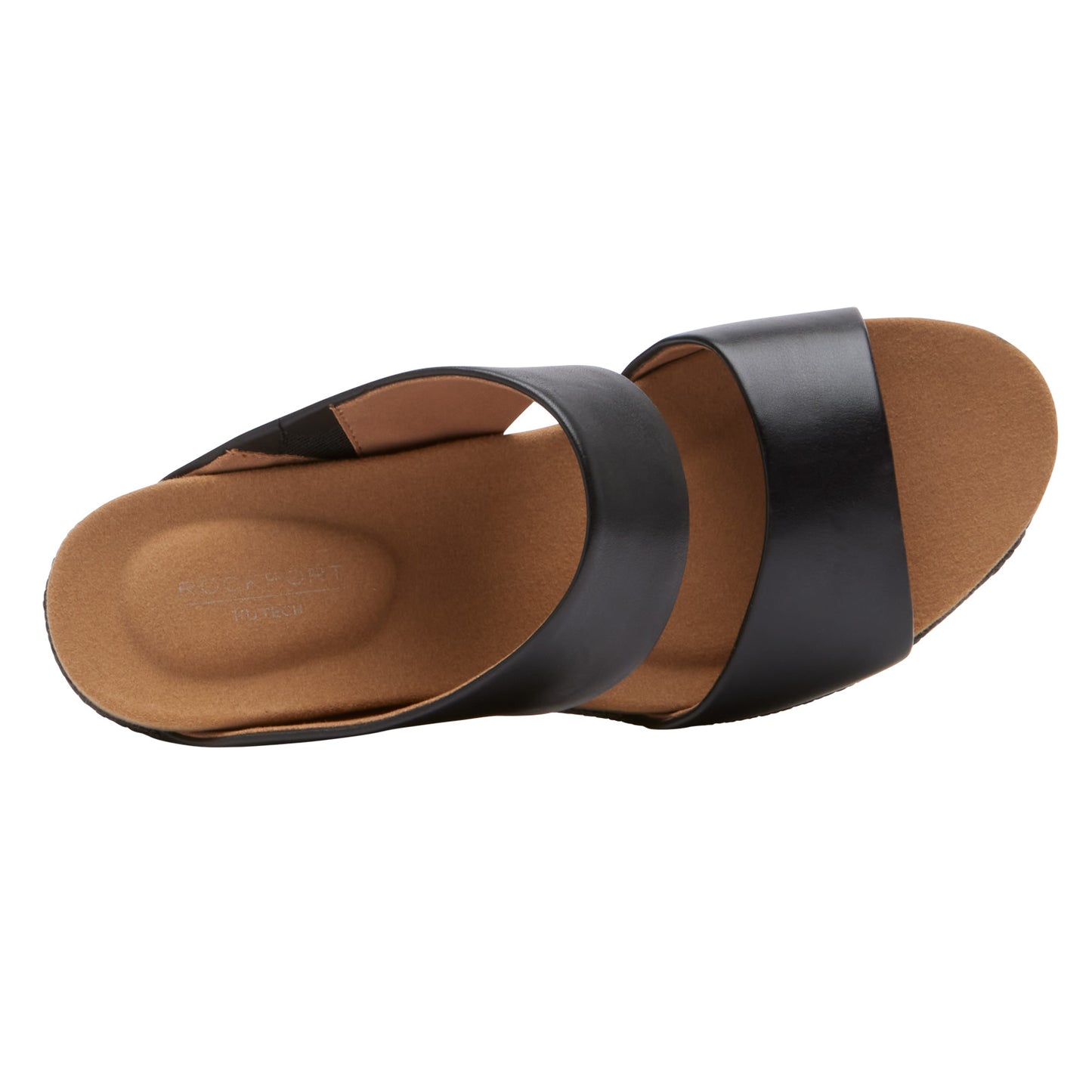 Peltz Shoes Women's Rockport Briah II Slide Sandal BLACK CJ0871