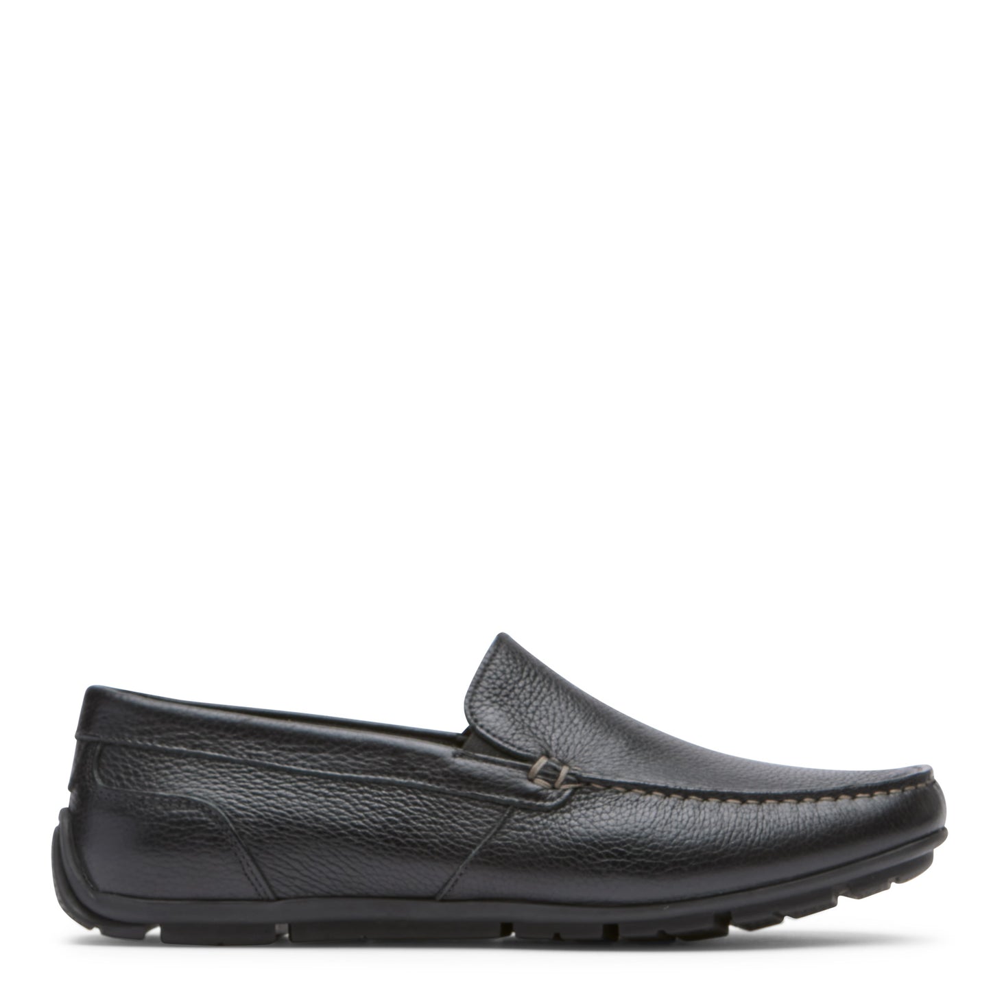 Peltz Shoes Men's Rockport Warner Venetian Loafer Black CJ1442