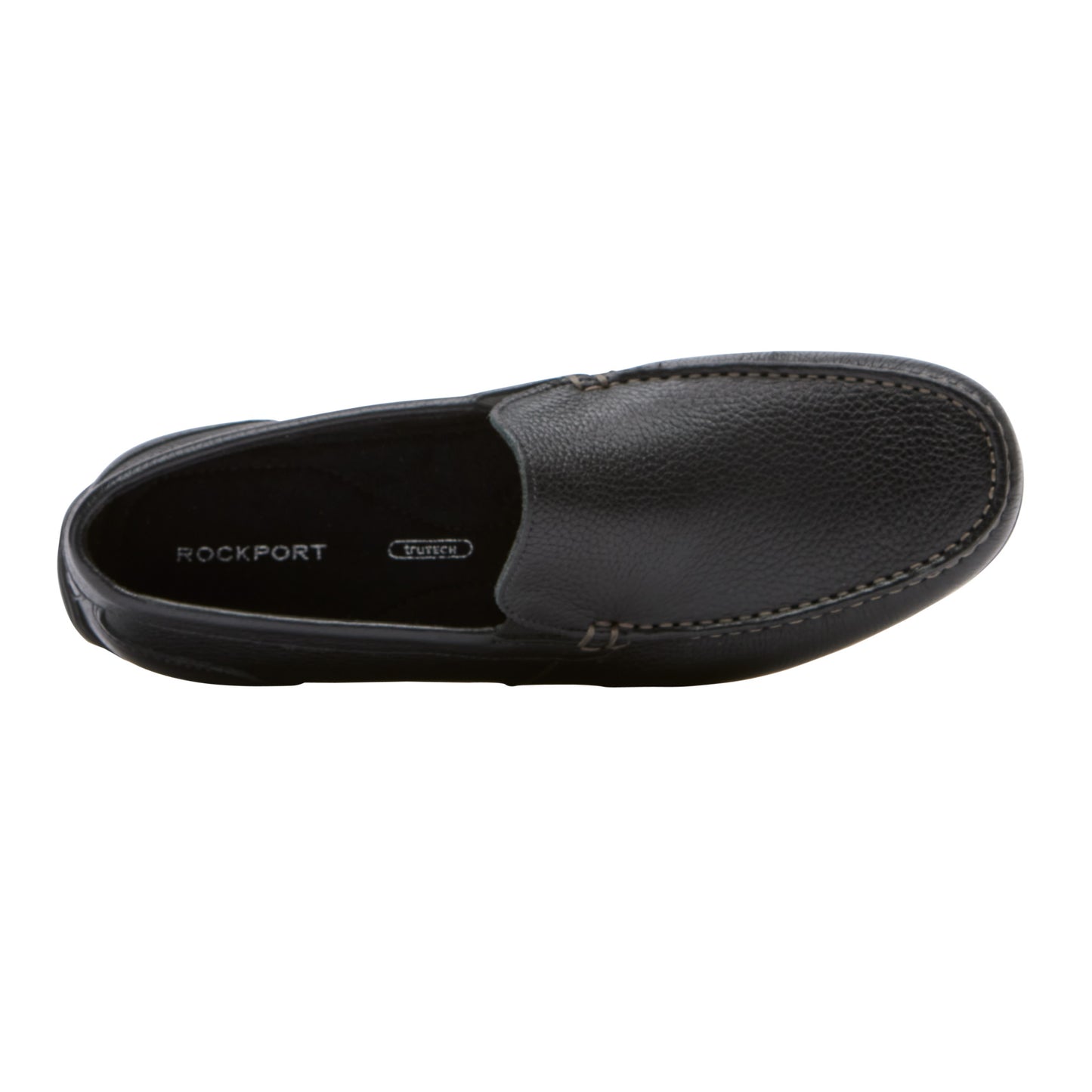 Peltz Shoes Men's Rockport Warner Venetian Loafer Black CJ1442