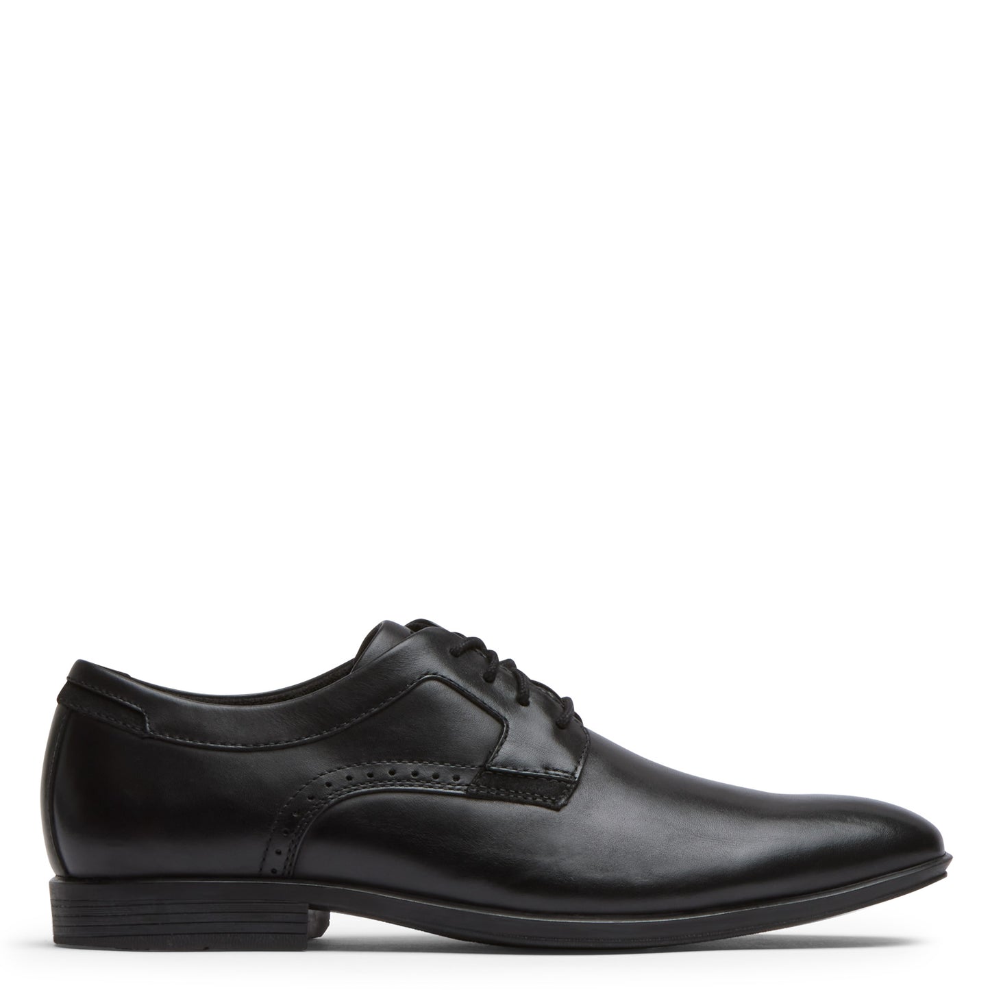 Peltz Shoes Men's Rockport Somerset Plain Toe Oxford Black CJ1747