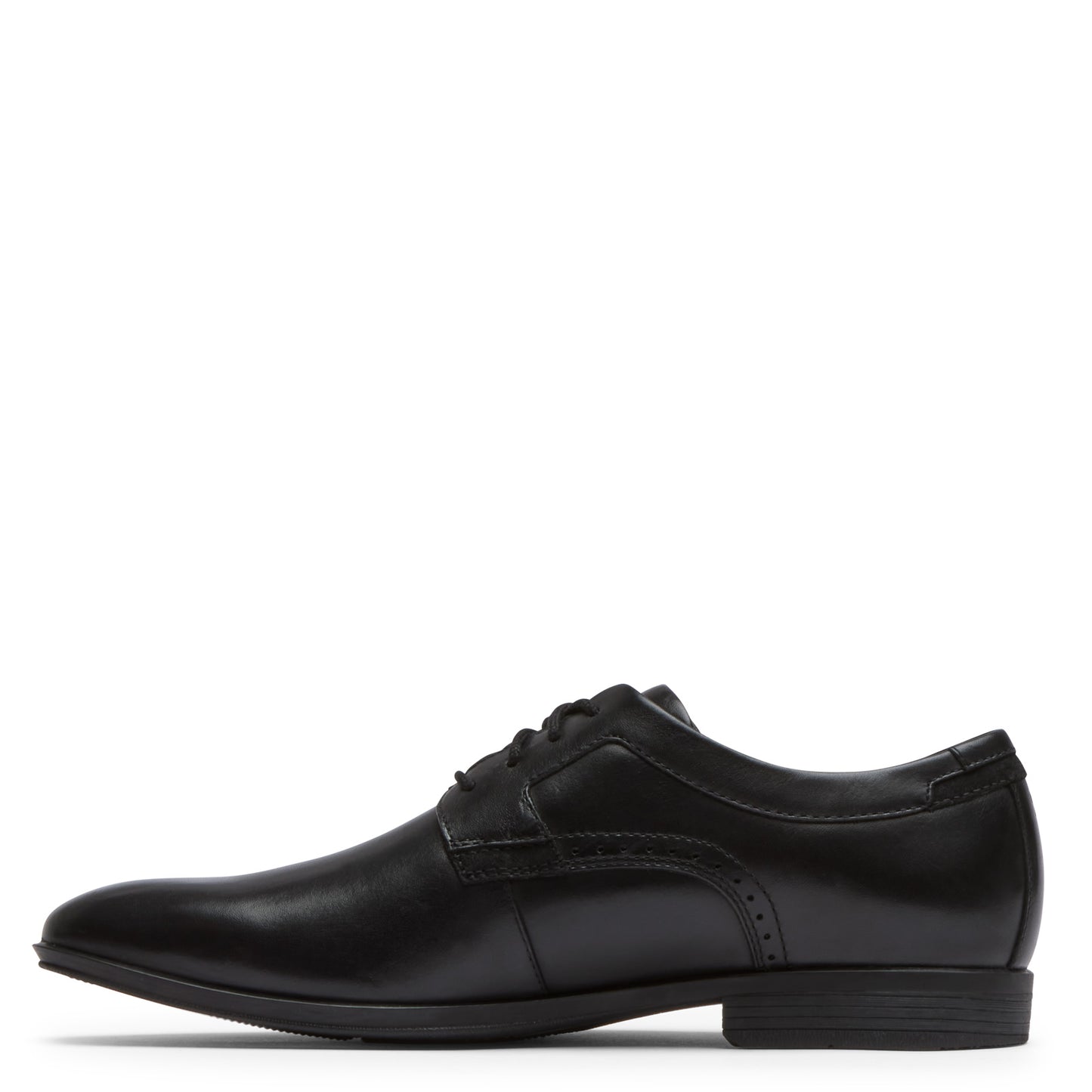 Peltz Shoes Men's Rockport Somerset Plain Toe Oxford Black CJ1747