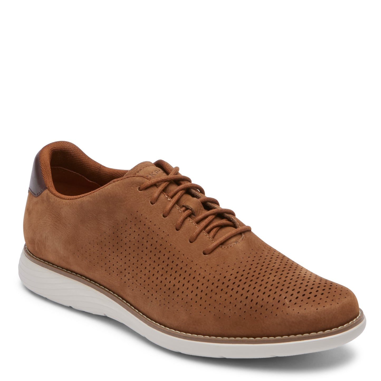 Peltz Shoes Men's Rockport Garett Modern Oxford Tan CJ2509