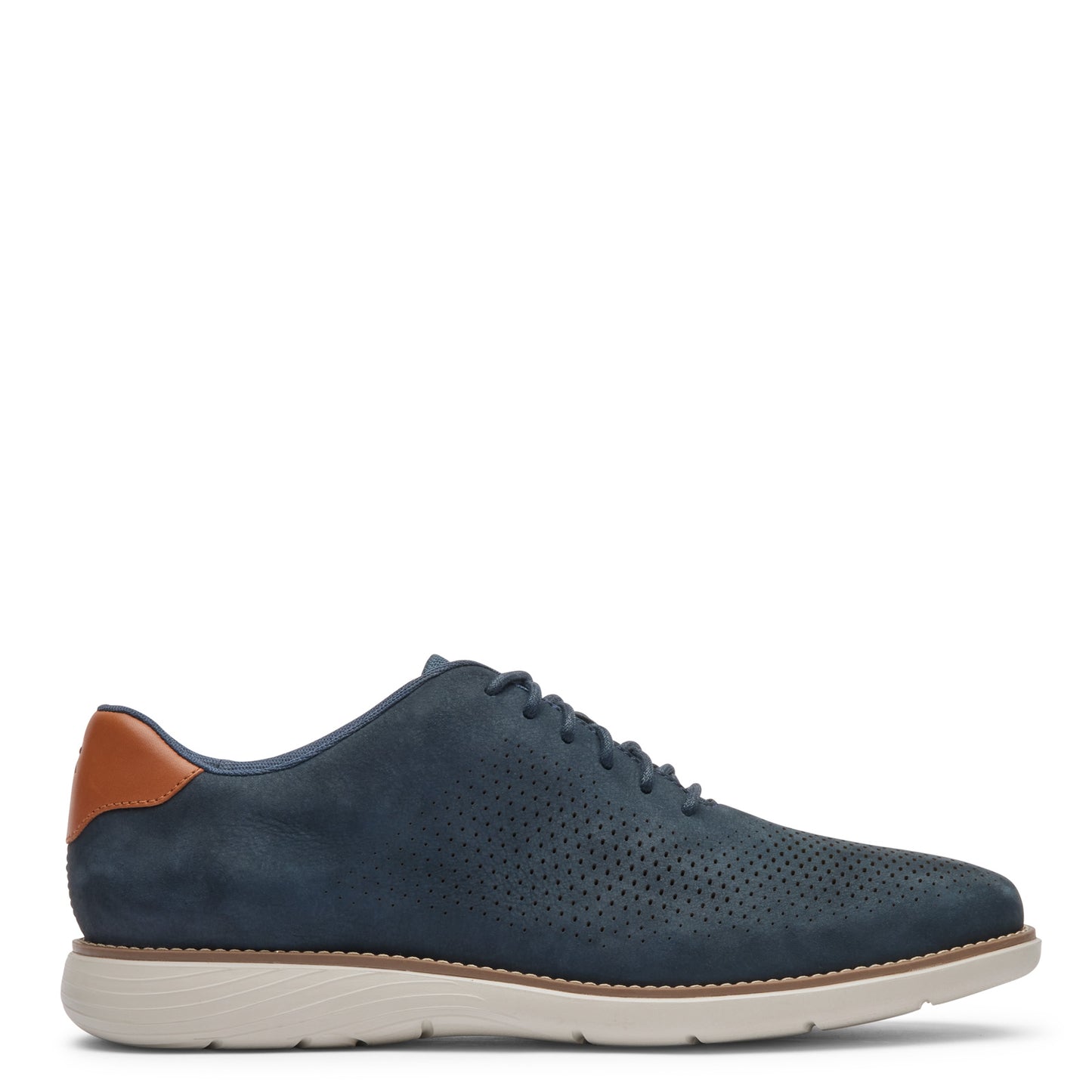 Peltz Shoes Men's Rockport Garett Modern Oxford Dress Blue CJ2510