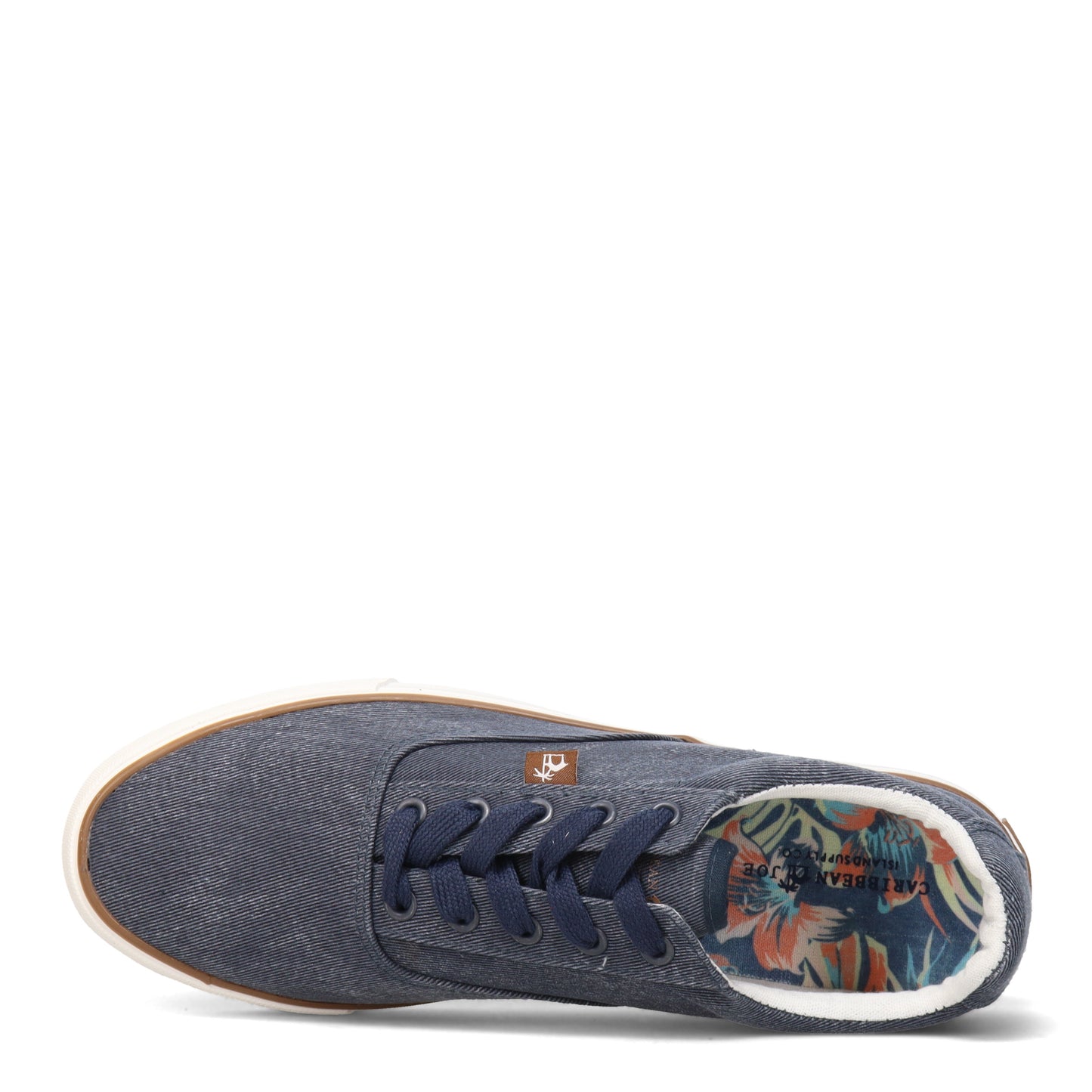 Peltz Shoes Men's Carribean Joe Rica Canvas Sneaker NAVY WHITE CJMS22101-13U1