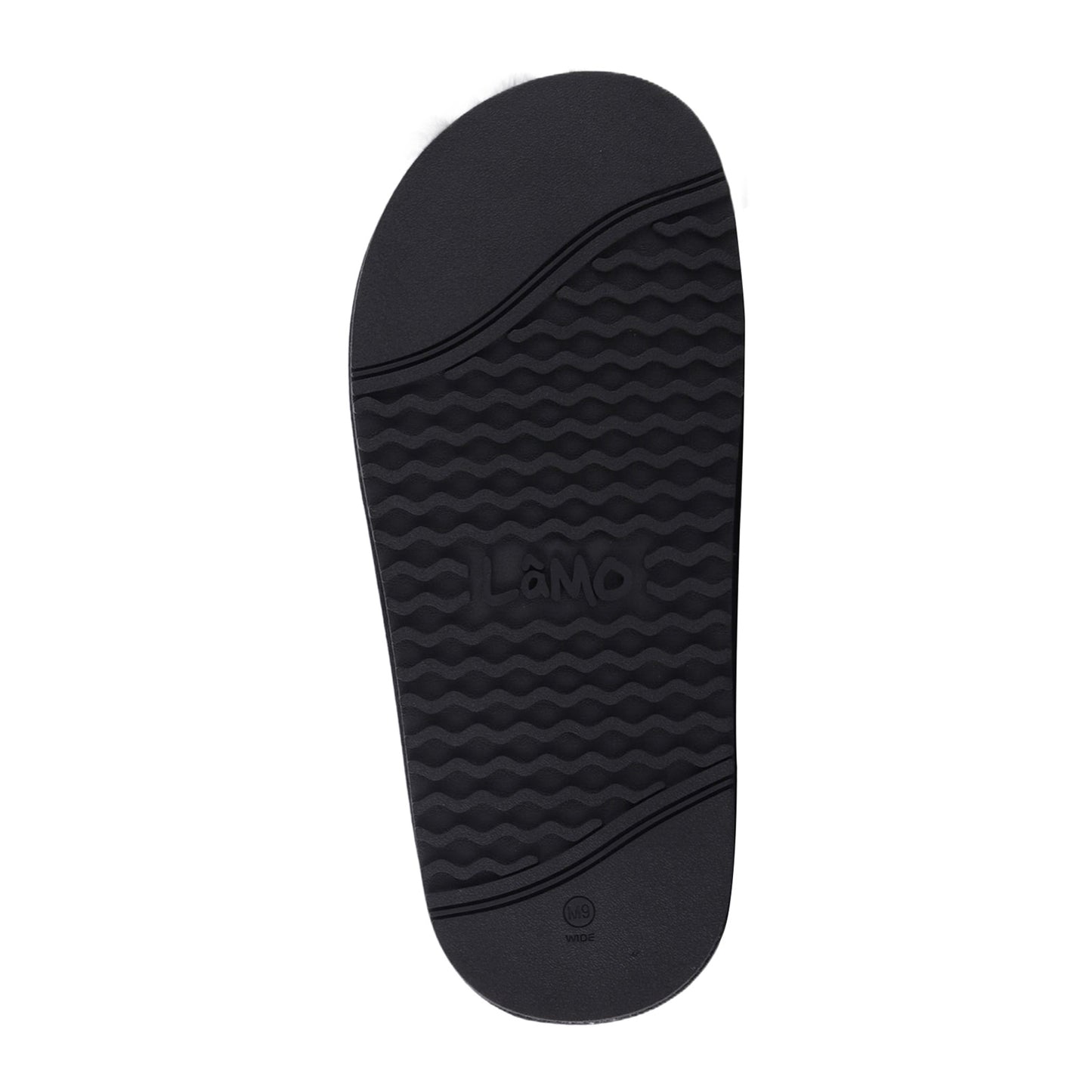 Peltz Shoes Men's Lamo APMA Open Toe Wrap Slipper - Wide Width BLACK CM2337WD-BLK