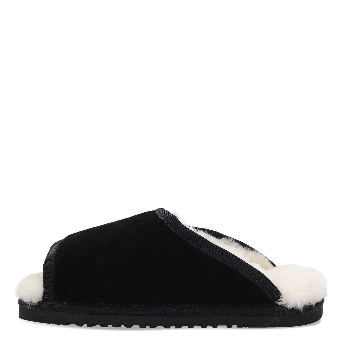 Peltz Shoes Men's Lamo APMA Slide Wrap Slipper BLACK CM2338-BLK