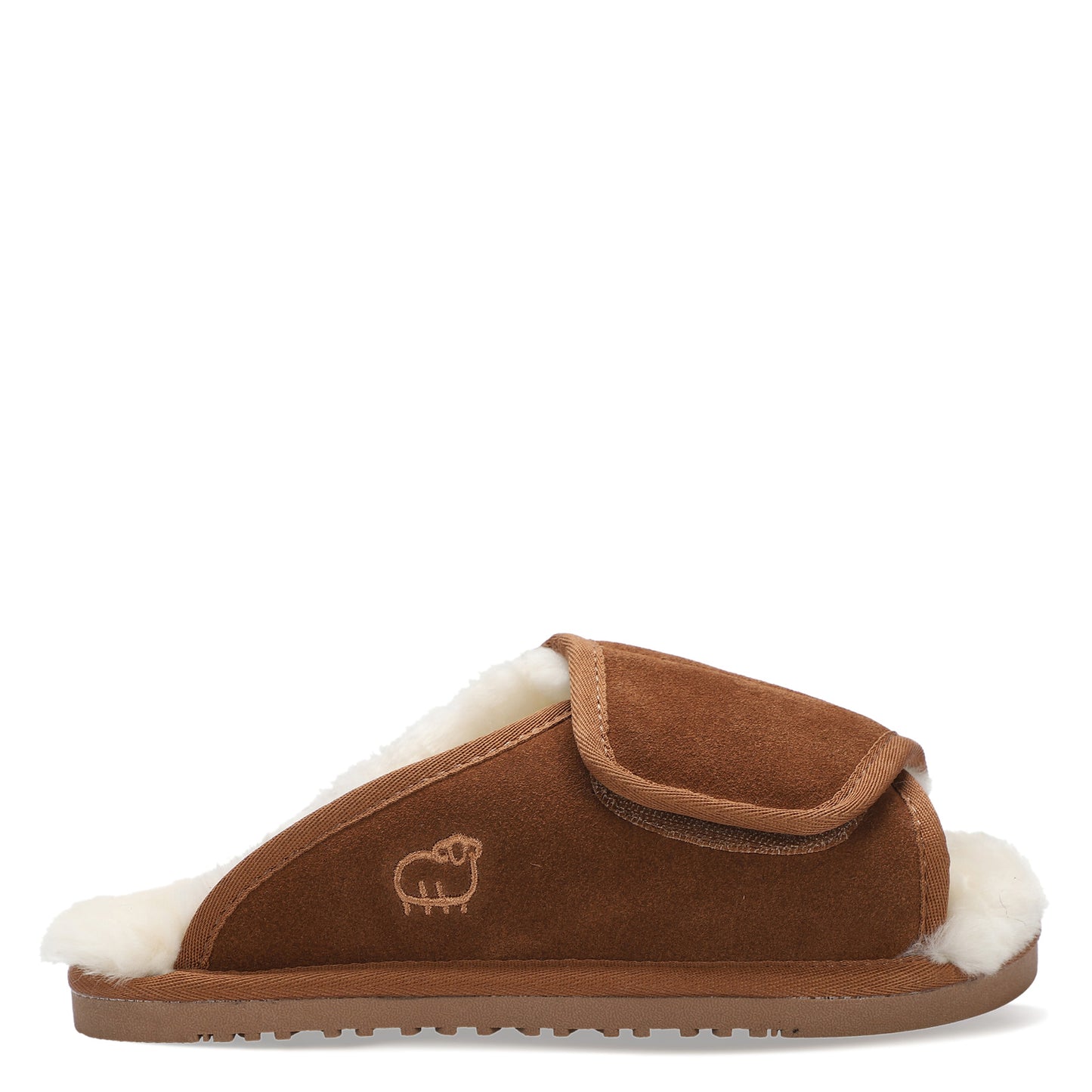 Peltz Shoes Men's Lamo APMA Slide Wrap Slipper CHESTNUT CM2338-CNT