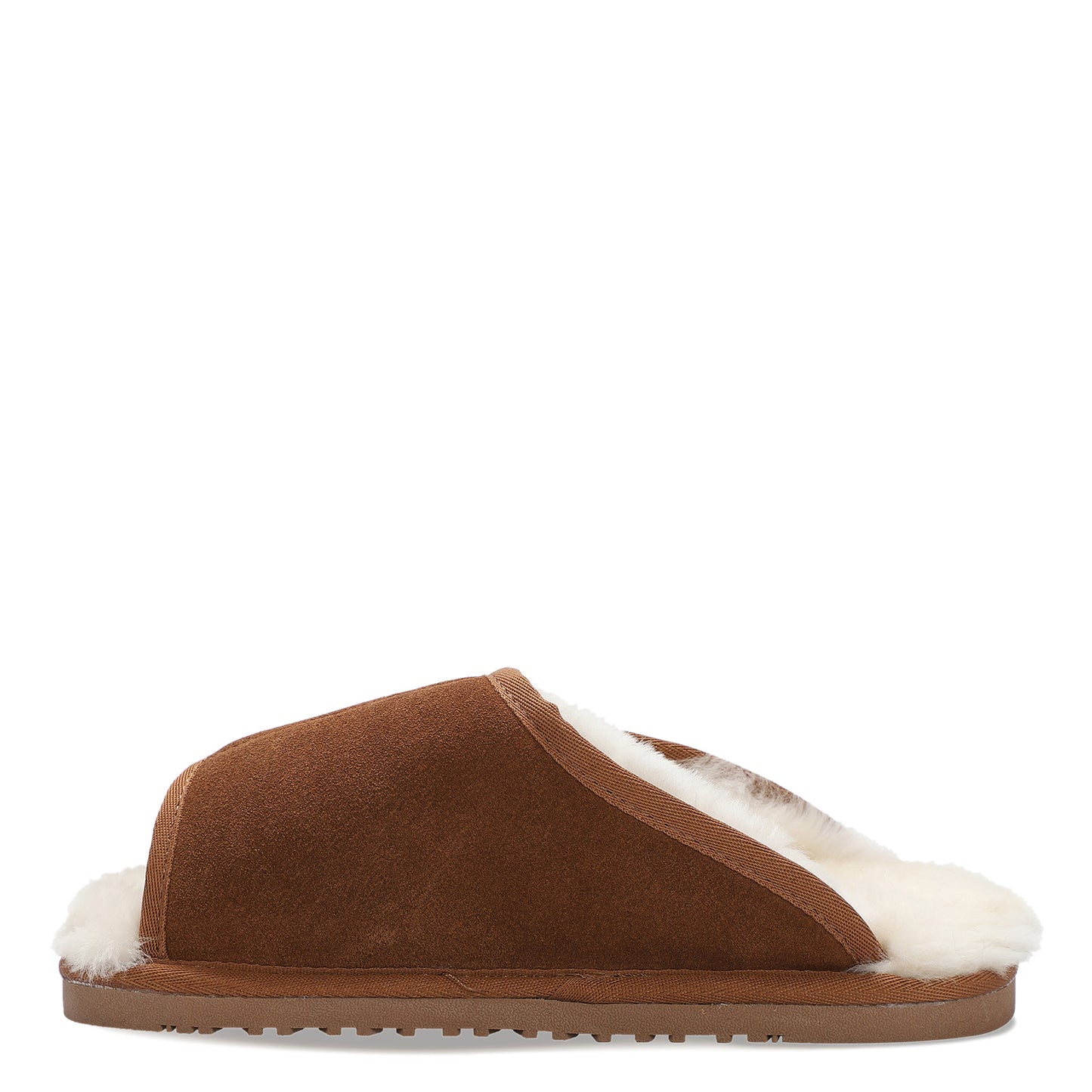 Peltz Shoes Men's Lamo APMA Slide Wrap Slipper CHESTNUT CM2338-CNT