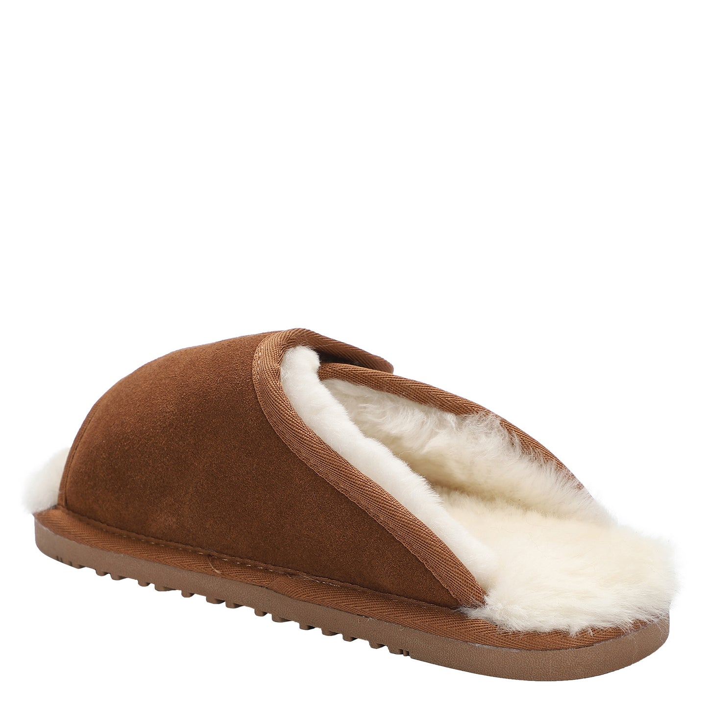 Peltz Shoes Men's Lamo APMA Slide Wrap Slipper CHESTNUT CM2338-CNT